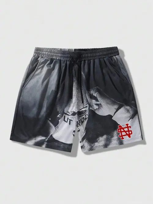 Japanese Brand Print Y2k Shorts DRIP summer Size US 36 / EU 52 - 1 Thumbnail
