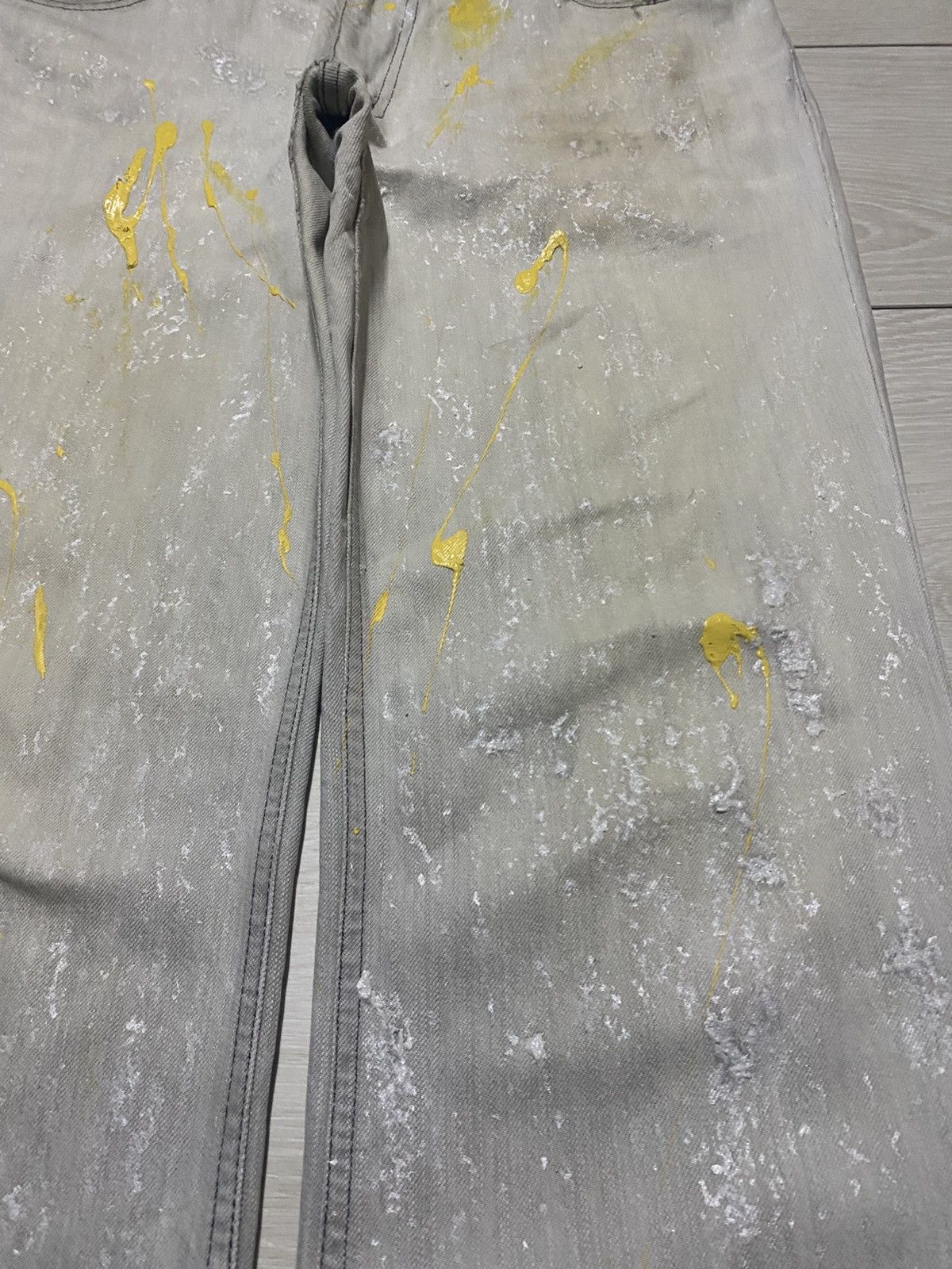 JOSEPH HOMME joseph Homme Paint Splatter Effect Paint Flare Jeans Size US 33 - 8 Thumbnail