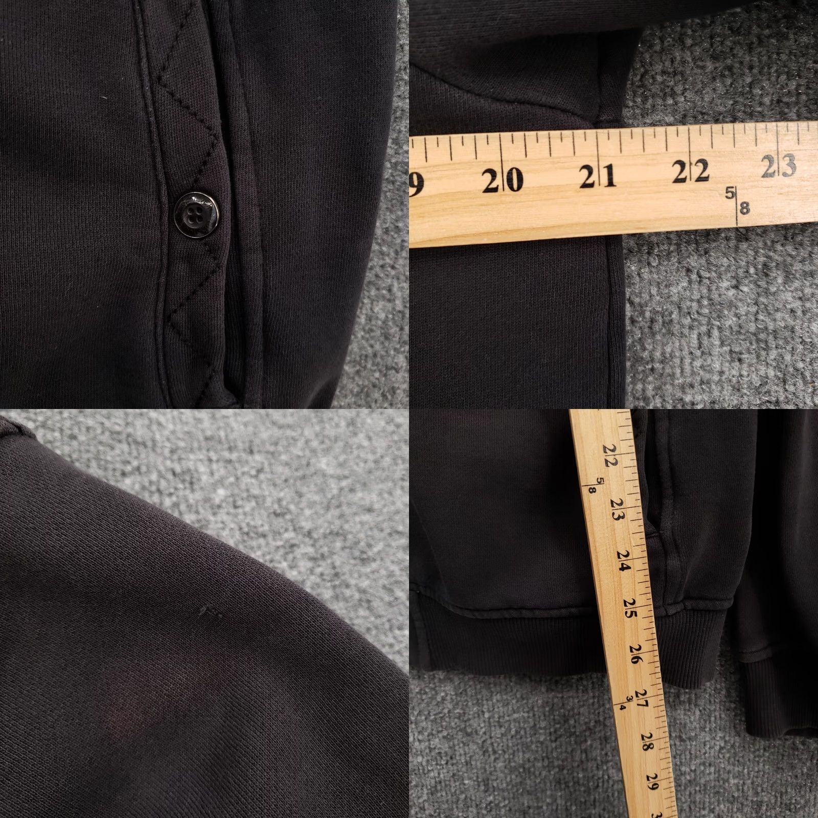 Quiksilver VINTAGE Quicksilver Hoodie Small Black Fleece Sherpa Lined Full Zip Long Sleeve Mens S Size US S / EU 44-46 / 1 - 8 Thumbnail