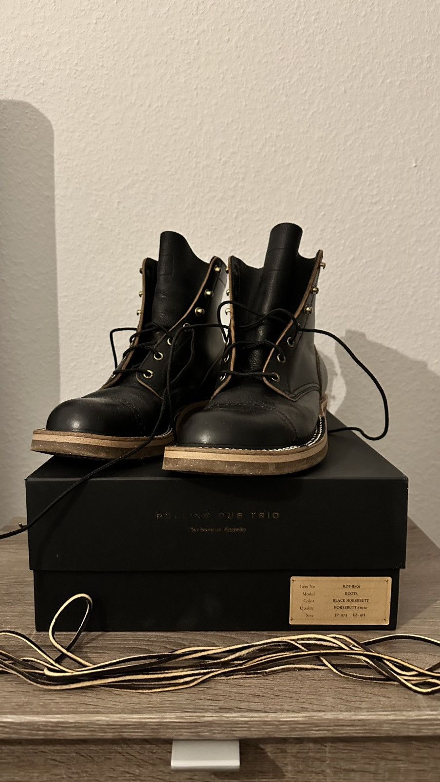 Rolling Dub Trio Rolling Dub Trio Gleaners Zip Black Box Calf 8.5