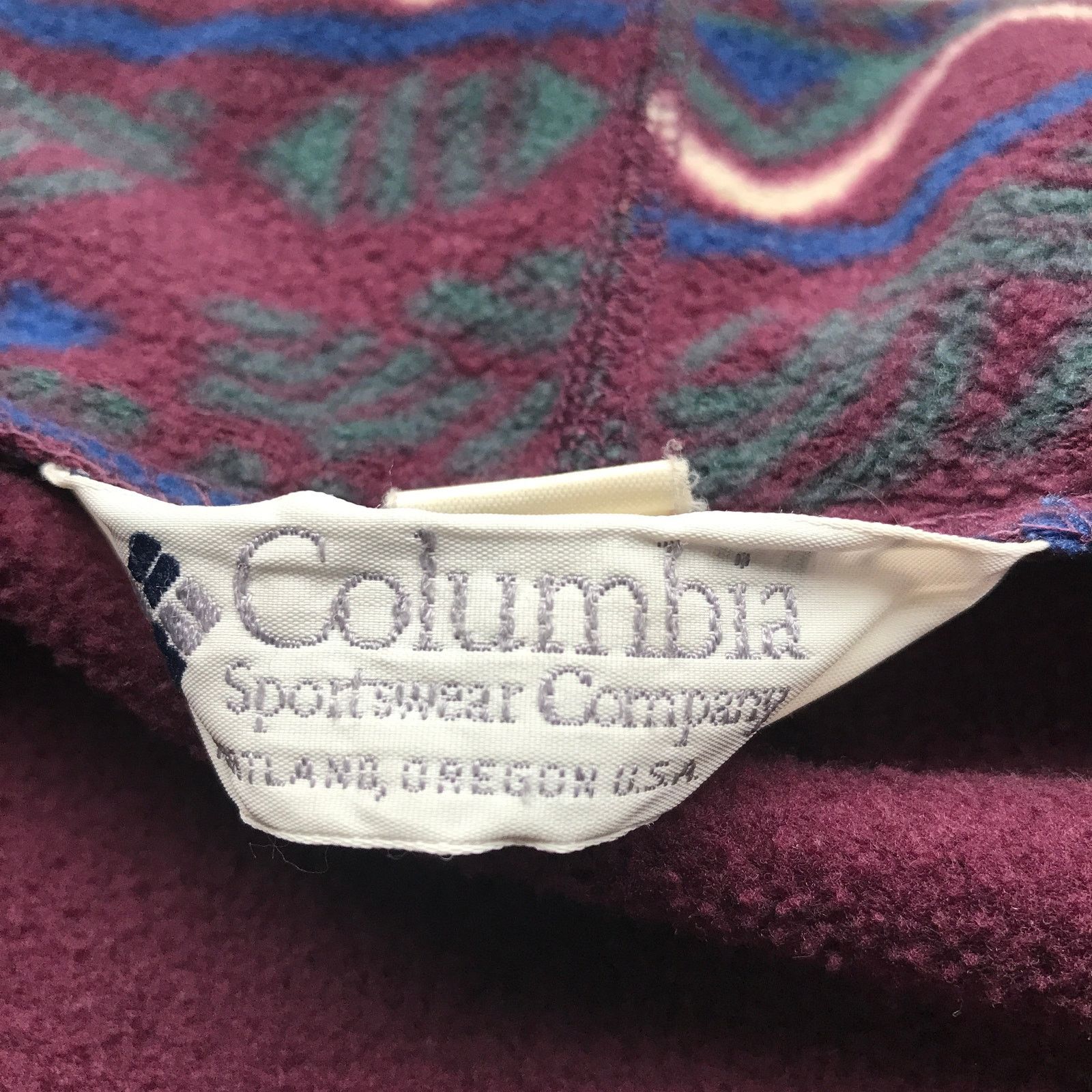 Columbia Vintage Columbia Sportswear Jacket Men XL Embroidered Maroon Size US XL / EU 56 / 4 - 6 Thumbnail