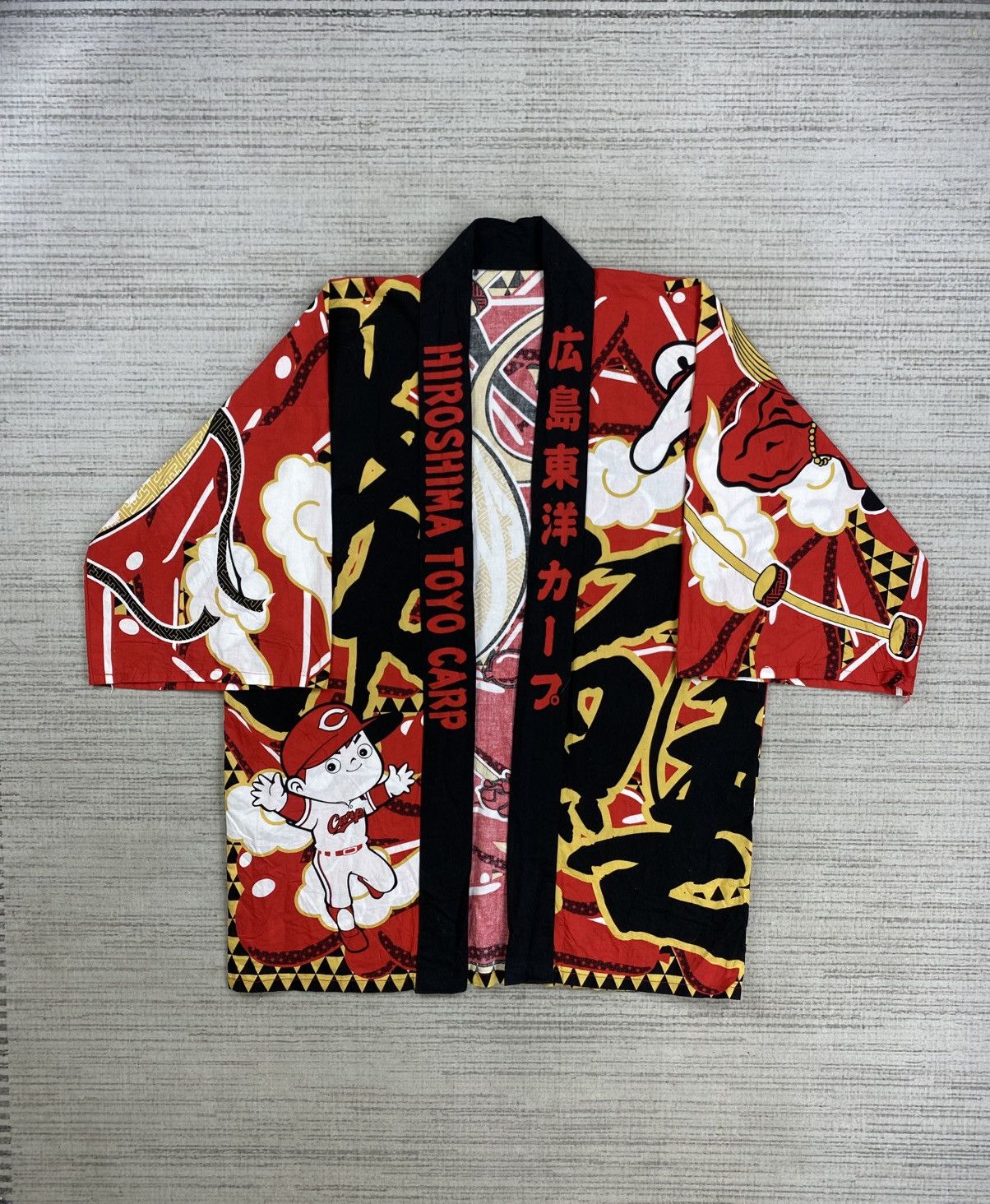 Japanese Brand Vintage Hiroshima Toyo Carp Kimono Japan Rare Design Size US L / EU 52-54 / 3 - 2 Thumbnail