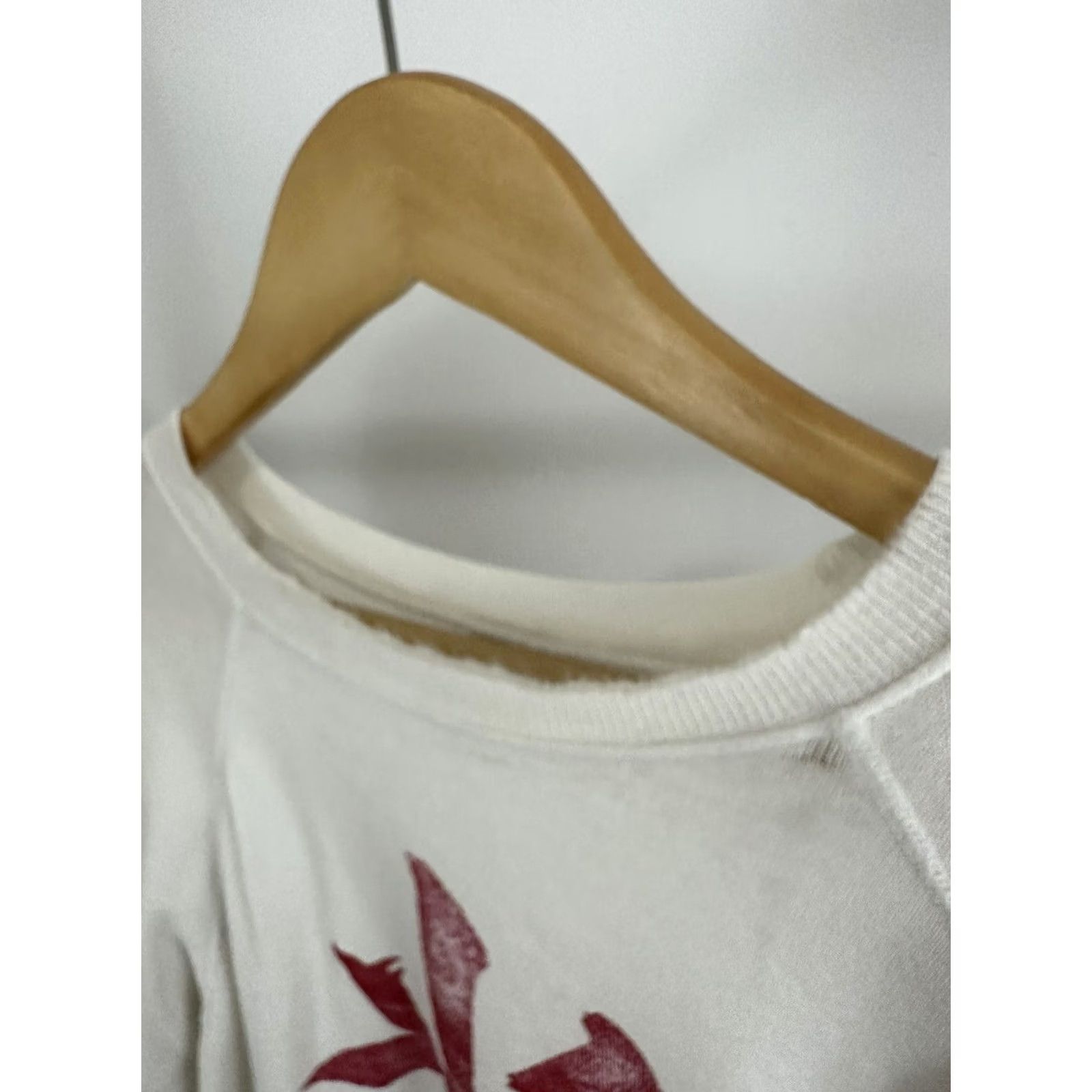 Hanes VTG 80s Hikari Japan Light Paper Thin Burn Out Sweatshirt Worn Thrashed Size XL Hanes White Men Pullover 80s Distressed Size XL Mens Size US XL / EU 56 / 4 - 7 Thumbnail
