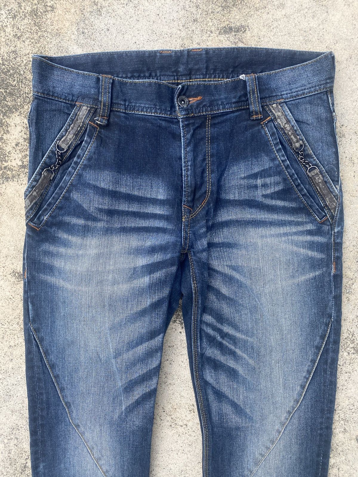 If Six Was Nine × Japanese Brand × Nicole Club Flare Jeans Nicole Club Faded Honeycomp Size US 32 / EU 48 - 2 Thumbnail