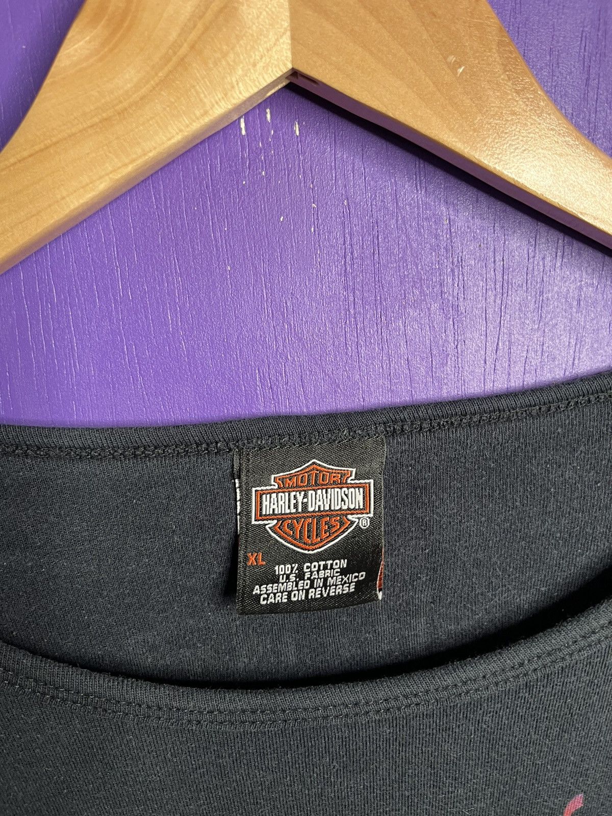 Harley Davidson × Vintage Vintage ‘00s Harley Davidson heart logo long-sleeve t-shirt Size L / US 10 / IT 46 - 4 Thumbnail
