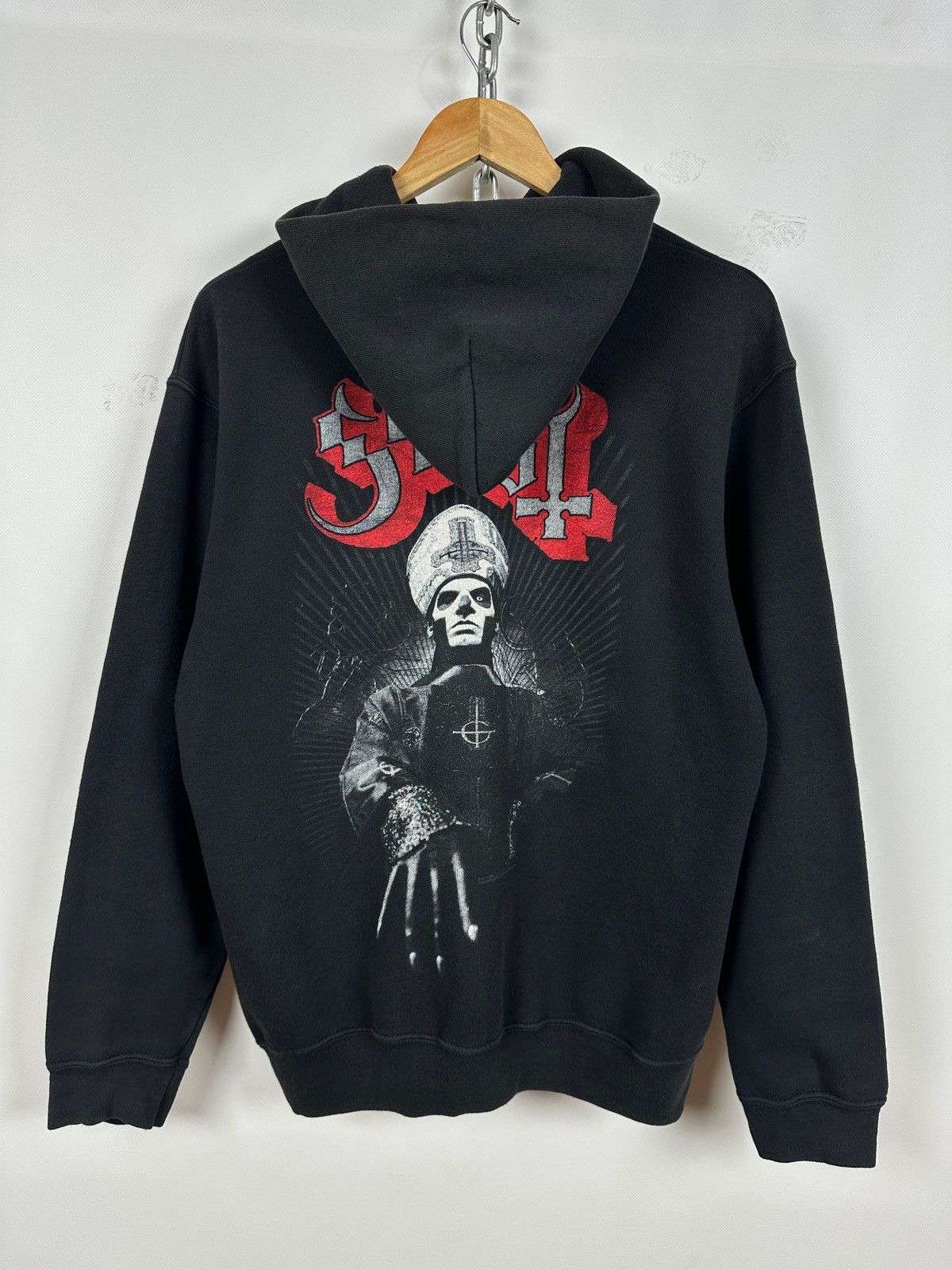 Band Tees Vintage Ghost Papa Emeritus Faded Black Zip Up Band Hoodie Size US M / EU 48-50 / 2 - 1 Thumbnail