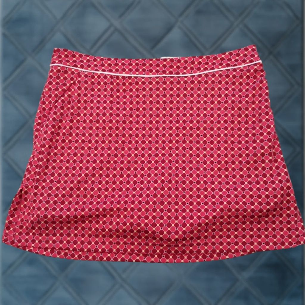 Pinko Tehama Skort Short A-Line Zip Pink Polyester 8 Womens Size 30" / US 8 / IT 44 - 1 Thumbnail