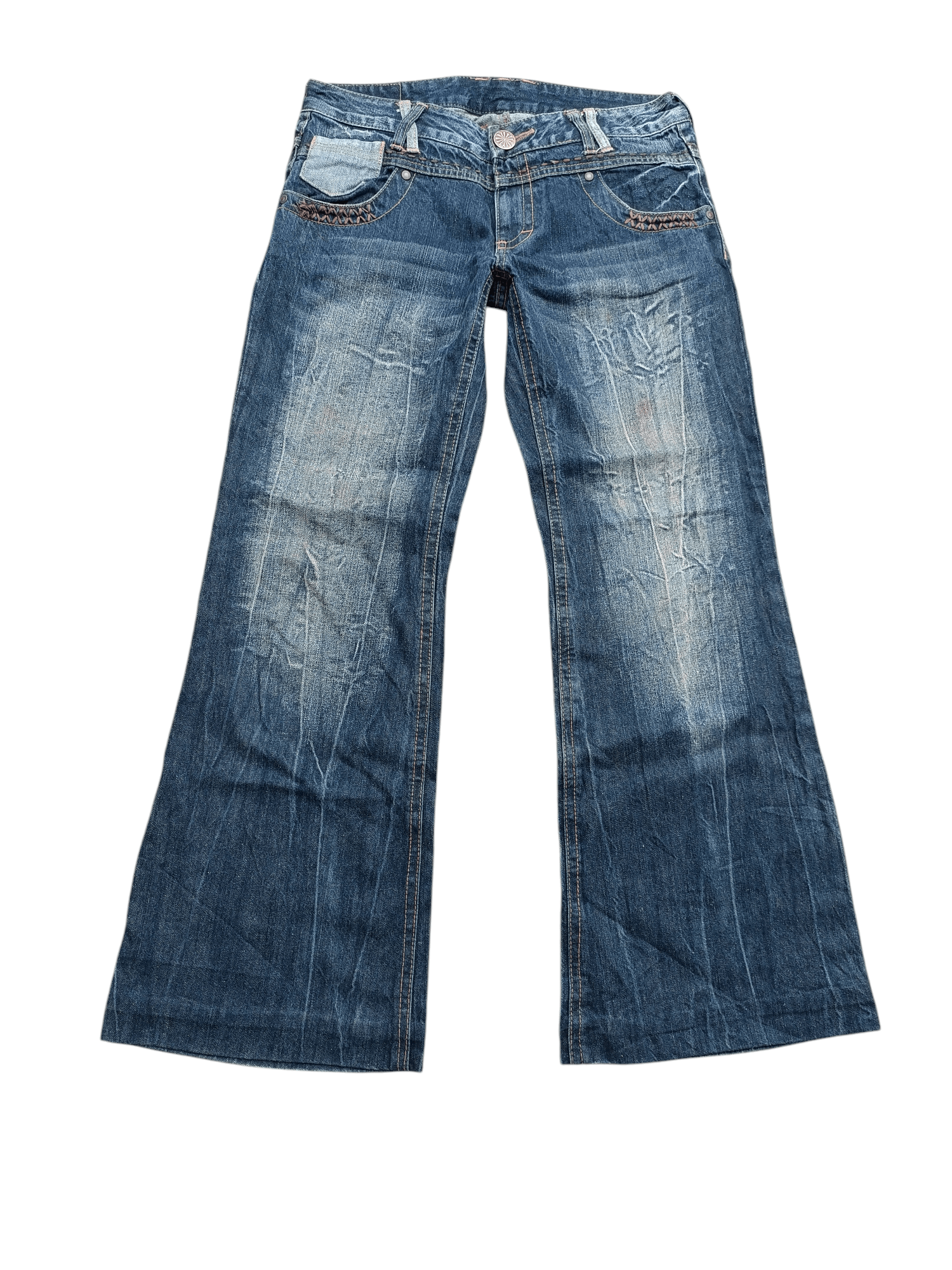Hysteric Glamour × Japanese Brand × Tornado Mart Flare Japanese Brand Native Embroidery Low Rise Boot Cut Size US 32 / EU 48 - 2 Thumbnail