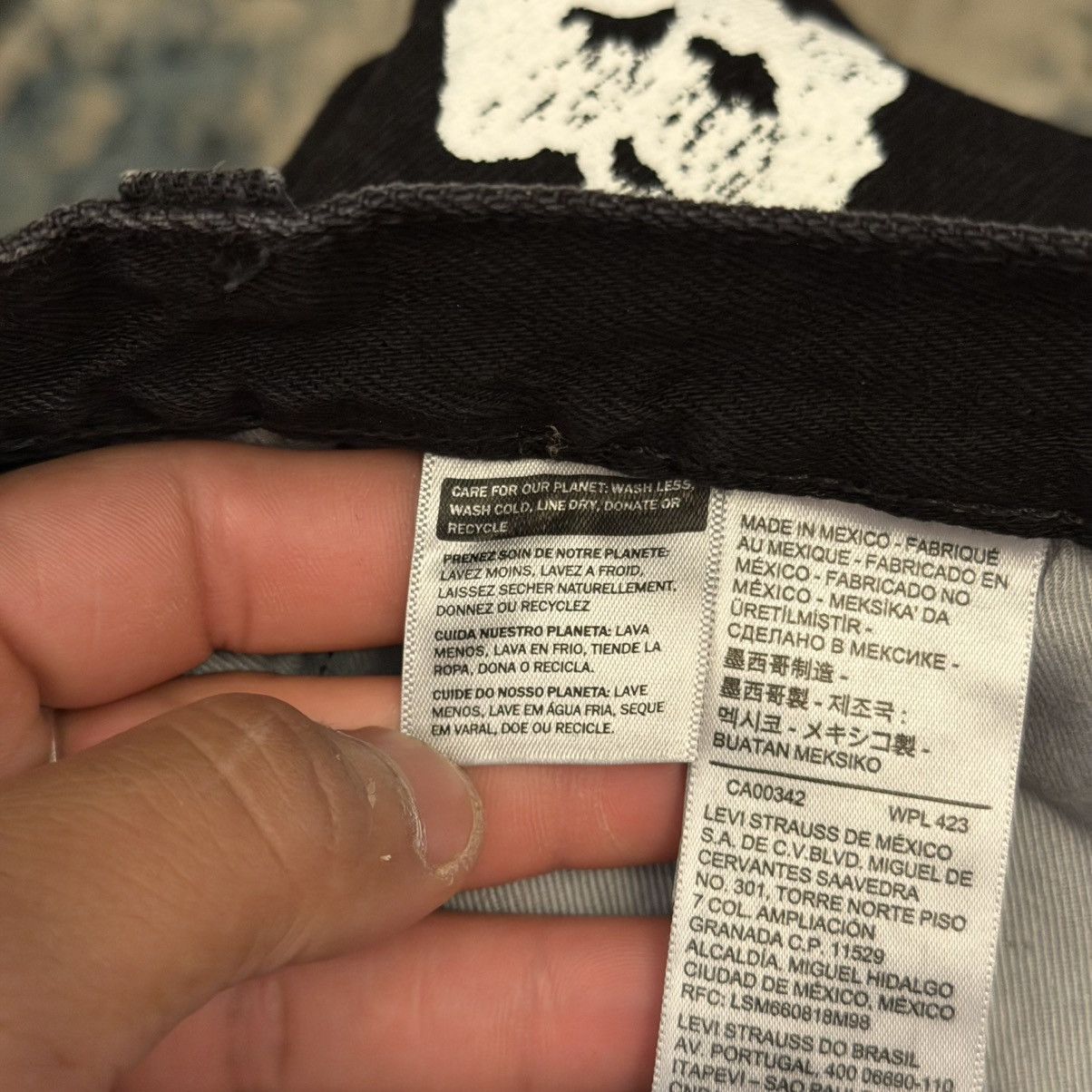 DENIM TEARS Denim Tears Cotton Wreath Black Jeans 501 W31 L32 Brand New Size US 31 - 6 Thumbnail