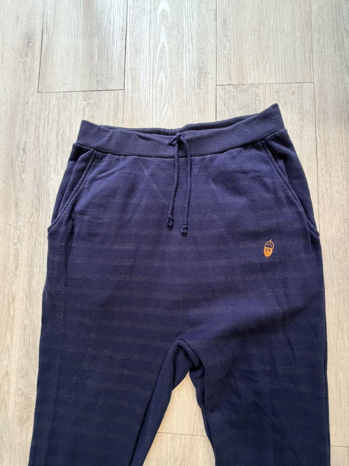 Ne-Net Issey Miyake Né-net "Nya-" Navy Striped Joggers/Sweatpants Size US 34 / EU 50 - 3 Thumbnail