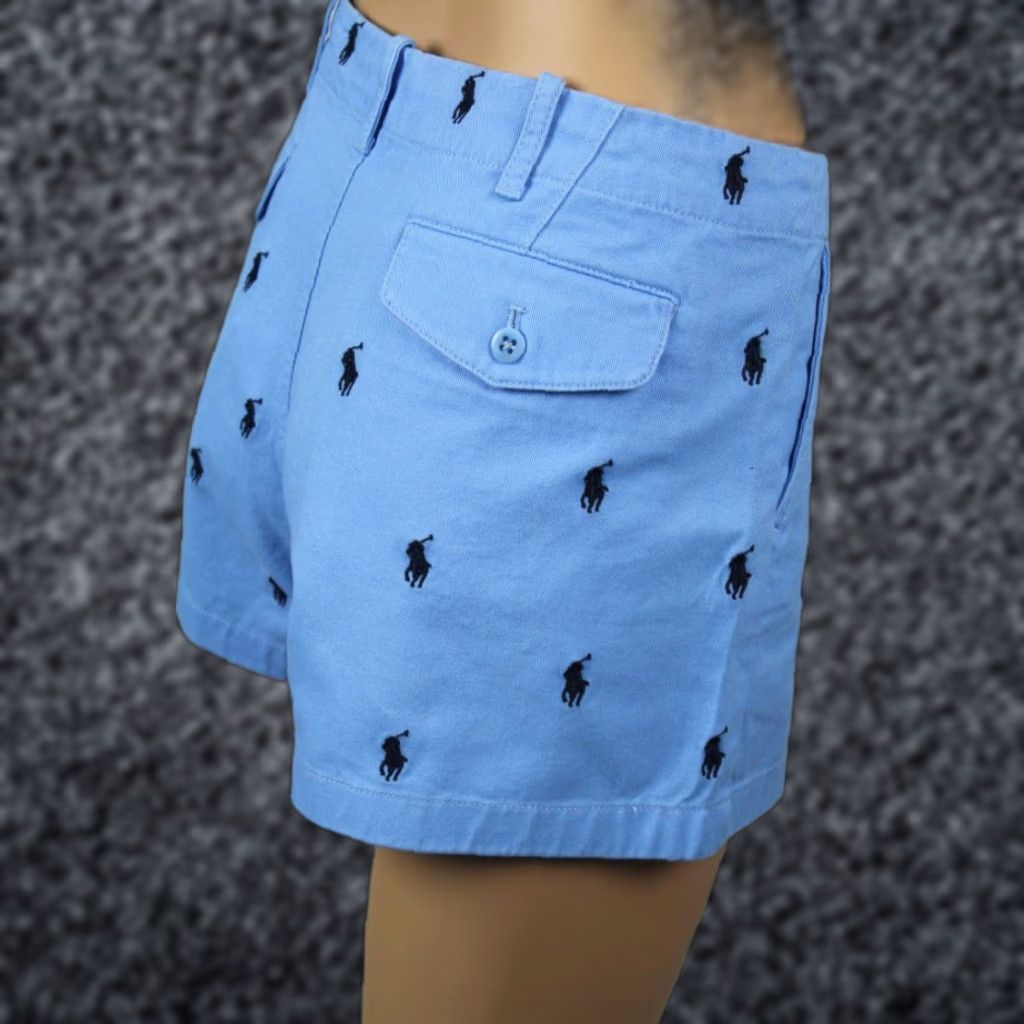 Ralph Lauren Ralph Lauren Sport BLUE SHORTS NAVY PONIES PONY LOGO NWT 8 - Women Blues Casual Shorts Nike Style? Size 30" / US 8 / IT 44 - 1 Thumbnail
