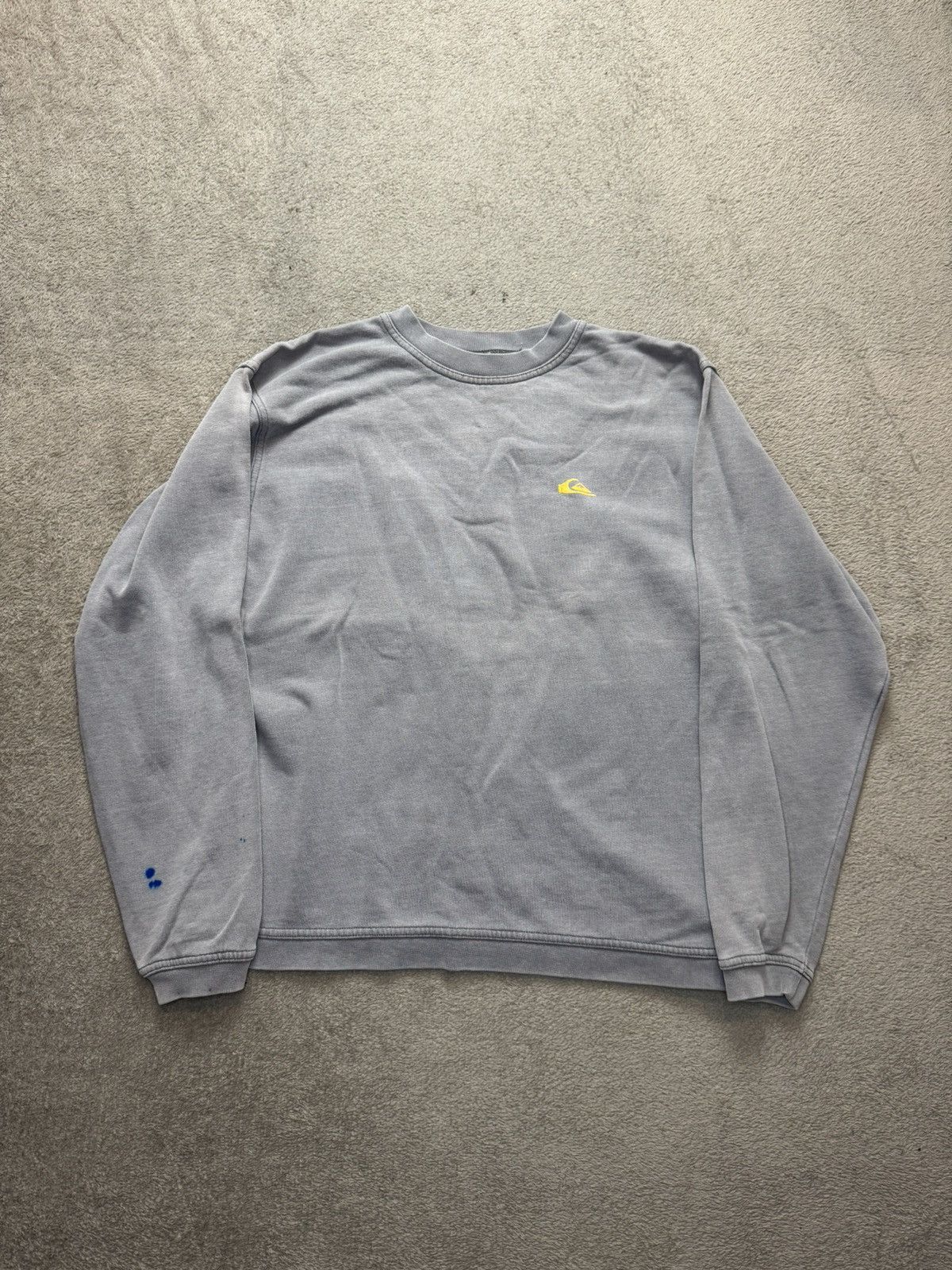 Japanese Brand × Quiksilver Quiksilver Big Logo Y2K vintage crazy faded paint sweatshirt Size US S / EU 44-46 / 1 - 1 Thumbnail