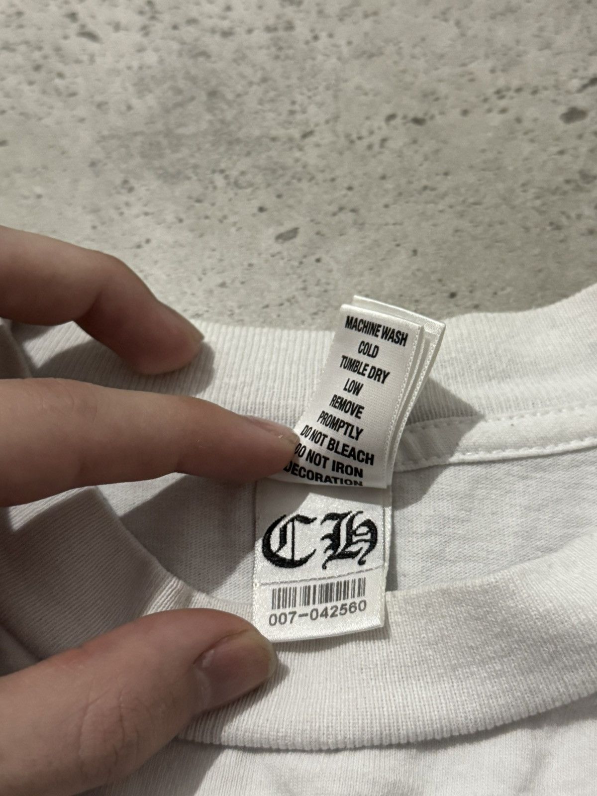 Chrome Hearts Chrome Hearts white long sleeve Size US S / EU 44-46 / 1 - 9 Thumbnail