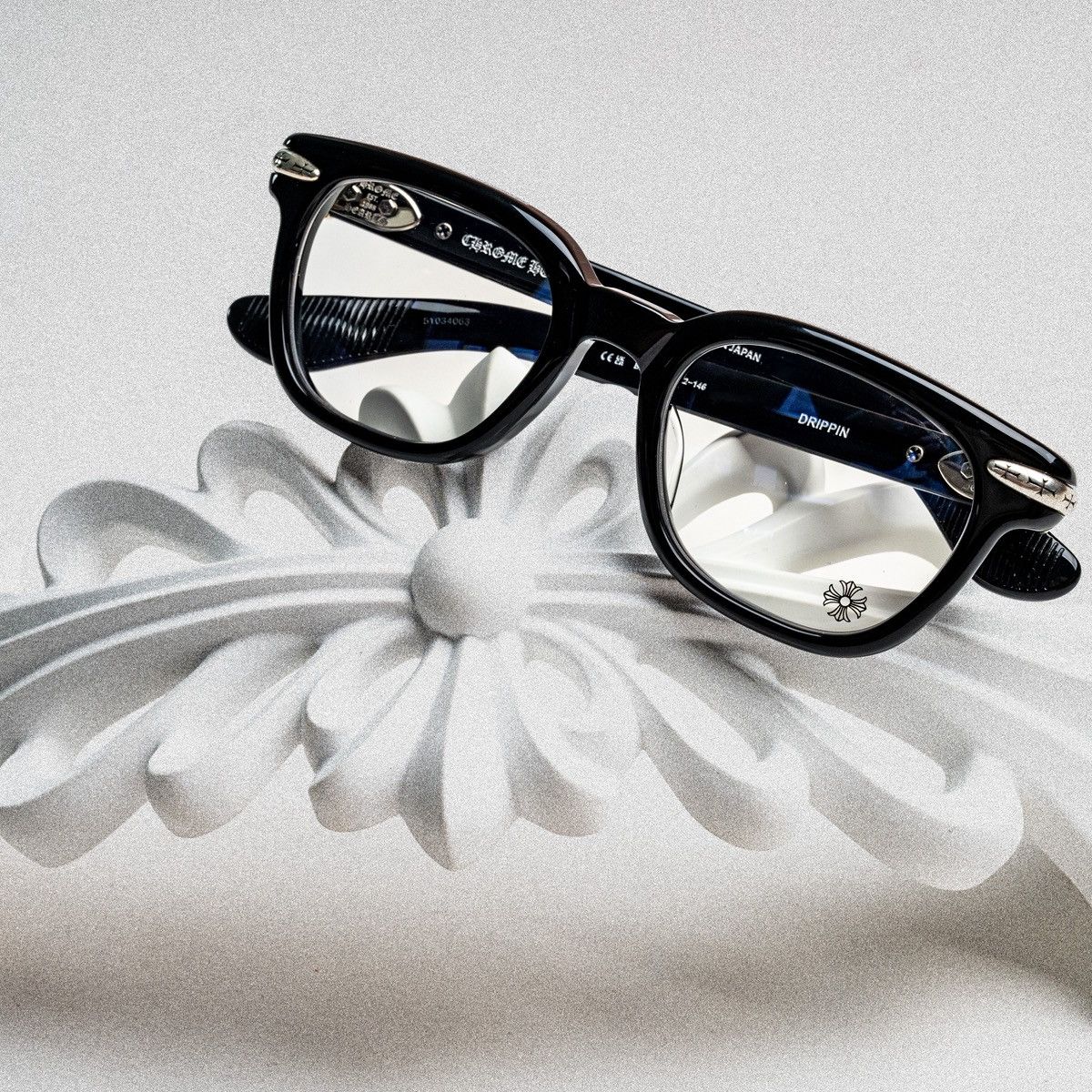 Chrome Hearts CHROME HEARTS DRIPPIN BLACK GLASSES Size ONE SIZE - 6 Thumbnail