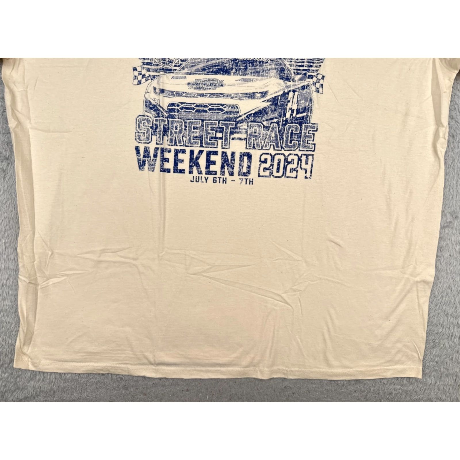 NASCAR Nascar Chicago Street Race Shirt Adult 3XL Ivory Cotton Short Sleeve Men’s T-Shirt Racing Cars Outdoor 2020s Mens Size US XXL / EU 58 / 5 - 5 Thumbnail