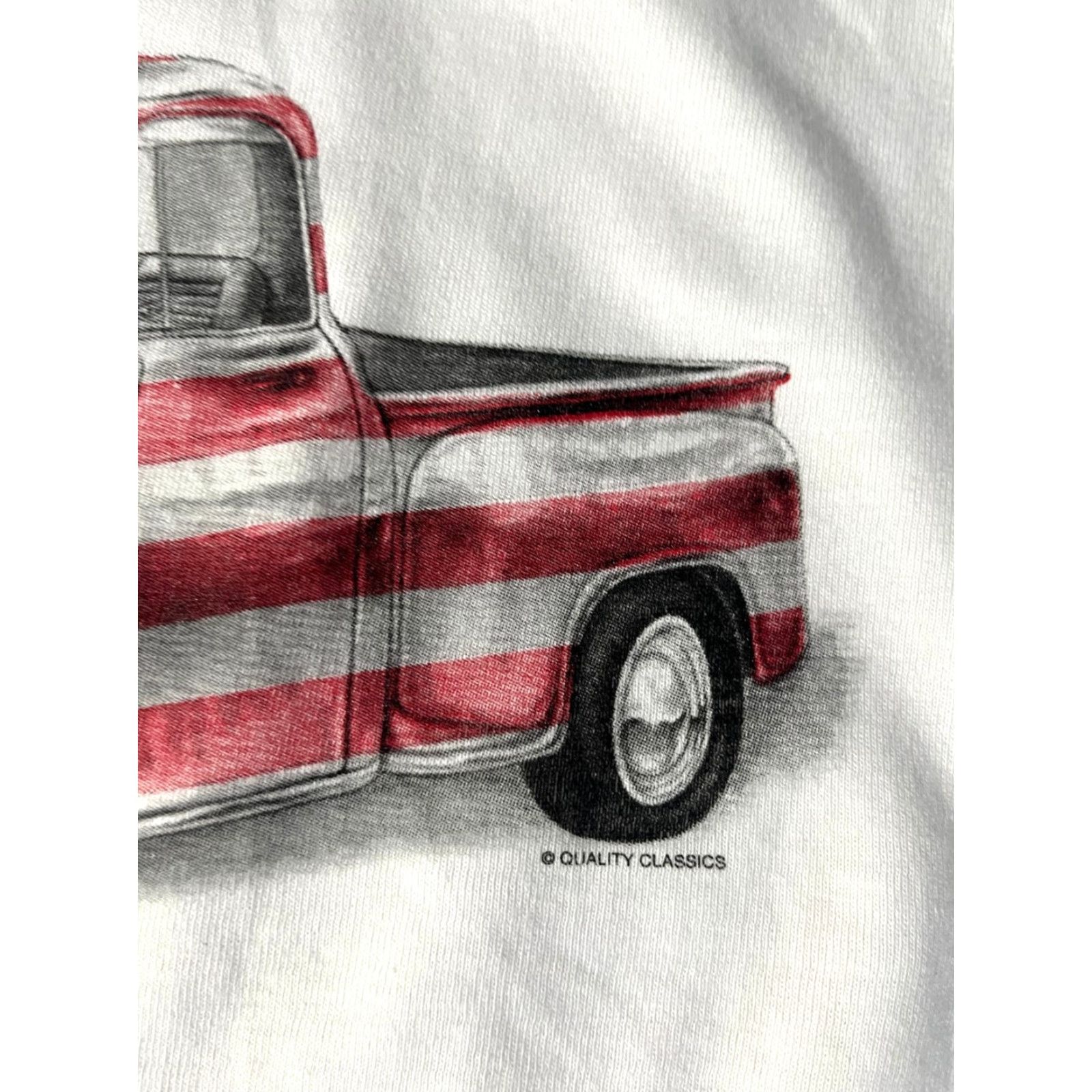 Anvil VINTAGE The Pickup/An American Tradition T-Shirt Anvil Unisex Adults Size L White Cotton 100% Graphic Print Cars Flag USA 90s Mens/Womens Size US L / EU 52-54 / 3 - 6 Thumbnail