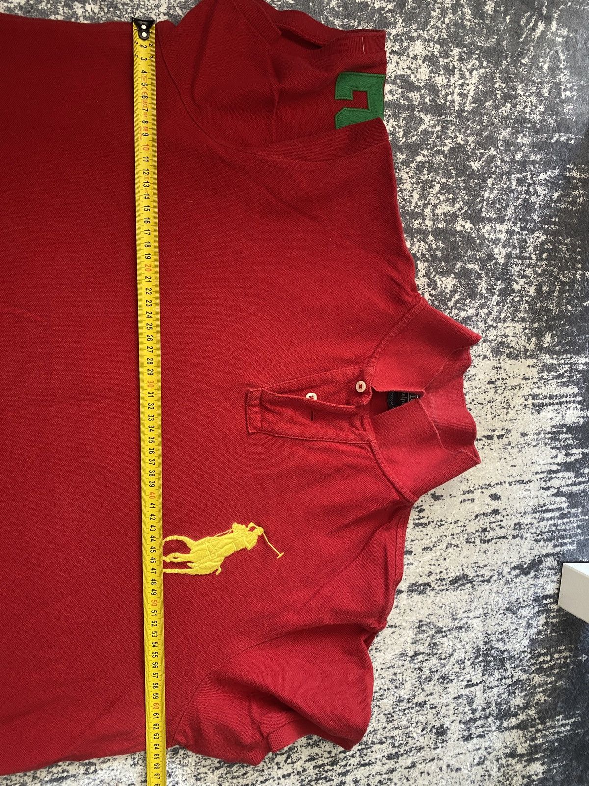 Ralph Lauren × Vintage Vintage big pony drip ralph lauren number on back polo shirt Size US XL / EU 56 / 4 - 16 Thumbnail
