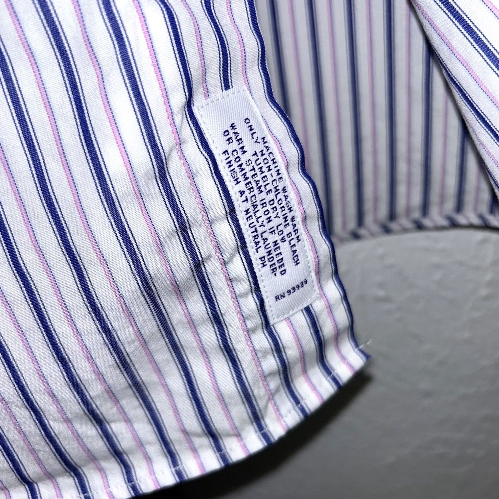 Brooks Brothers VINTAGE Brooks Brothers Makers Striped Button Up Shirt XL USA Made Sz 17-34 Mens Size US XL / EU 56 / 4 - 7 Thumbnail