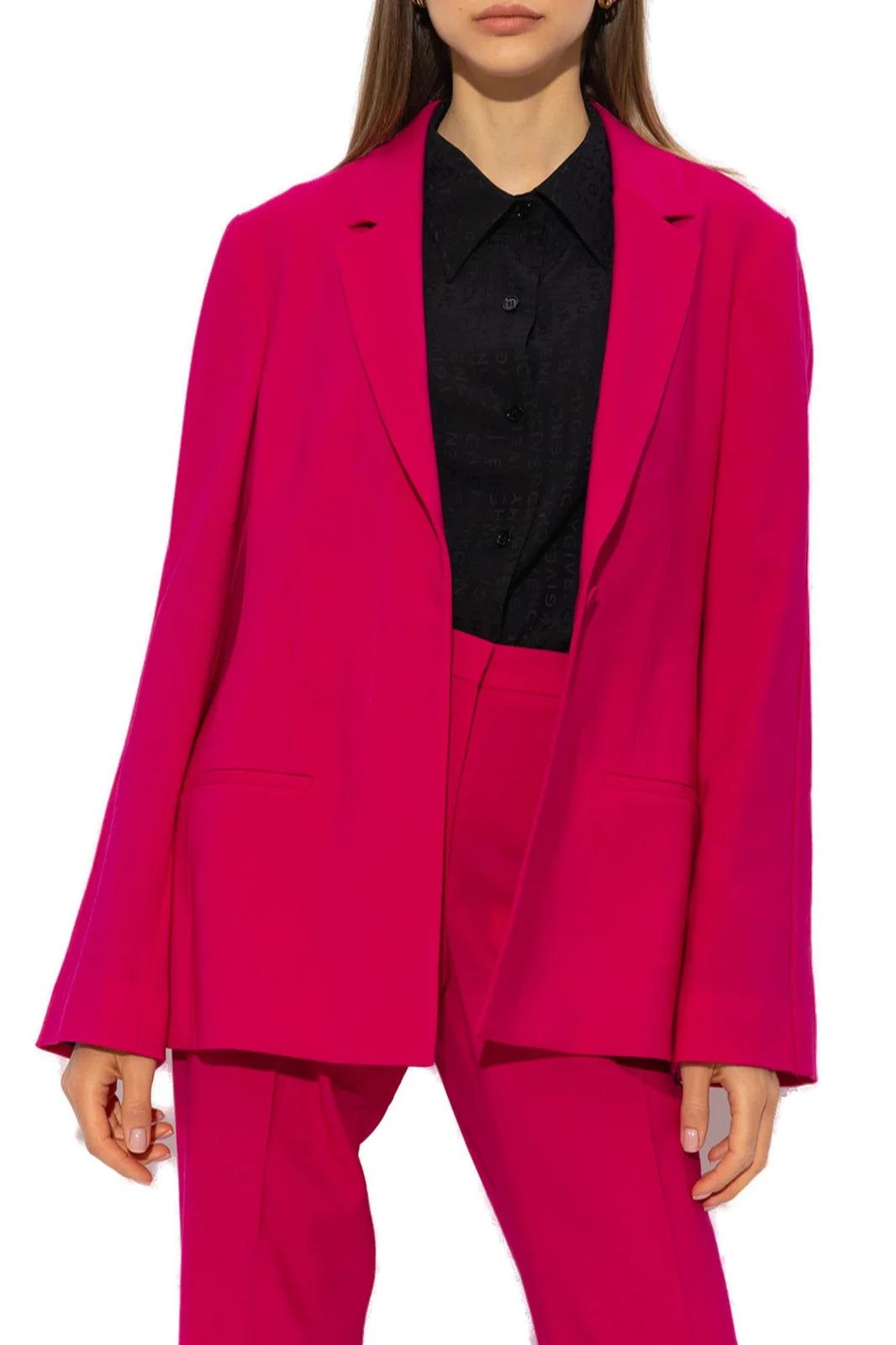 Givenchy o1y0925 Wool Blazer in Fuchsia Size M / US 6-8 / IT 42-44 - 3 Thumbnail