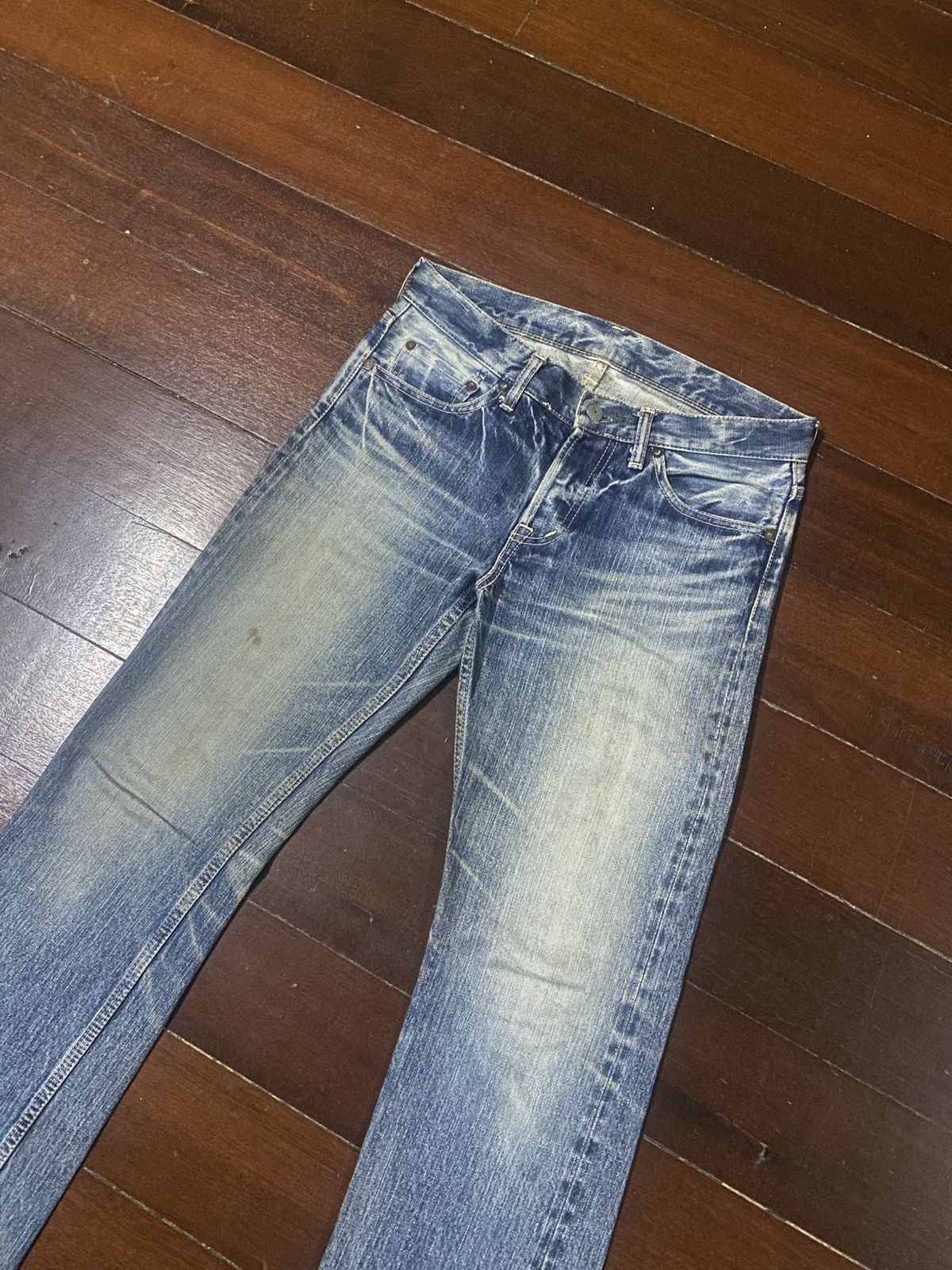 OMNIGOD Vintage omnigod mud wash flare selvedge jeans Size US 31 - 5 Thumbnail