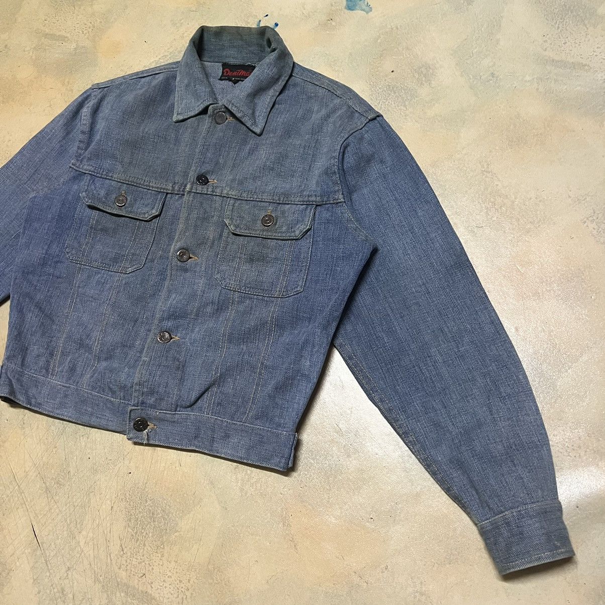 Japanese Brand × Vintage Distress Denim Jacket Size US M / EU 48-50 / 2 - 2 Thumbnail