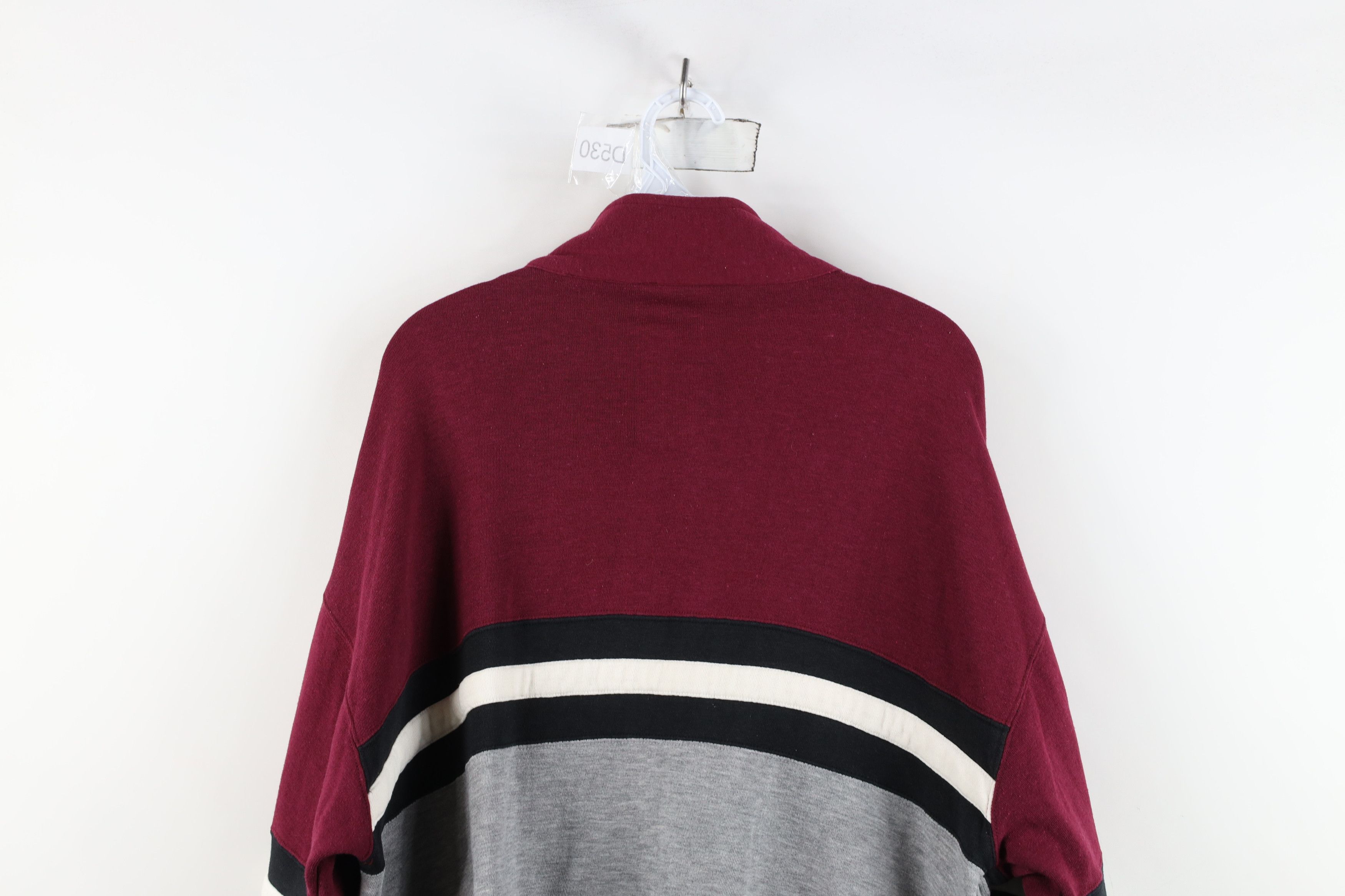 Vintage Vintage 90s Streetwear Striped Block Tennis Track Jacket Size US L / EU 52-54 / 3 - 12 Thumbnail