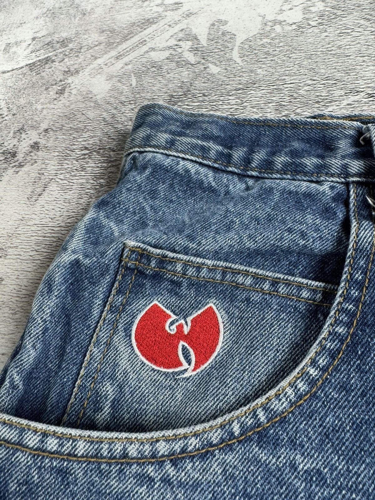 Wu-Tang Clan WU-TANG VINTAGE DENIM RAP HIP HOP BAGGY SKATE JEANS PANTS Size US 34 / EU 50 - 23 Thumbnail
