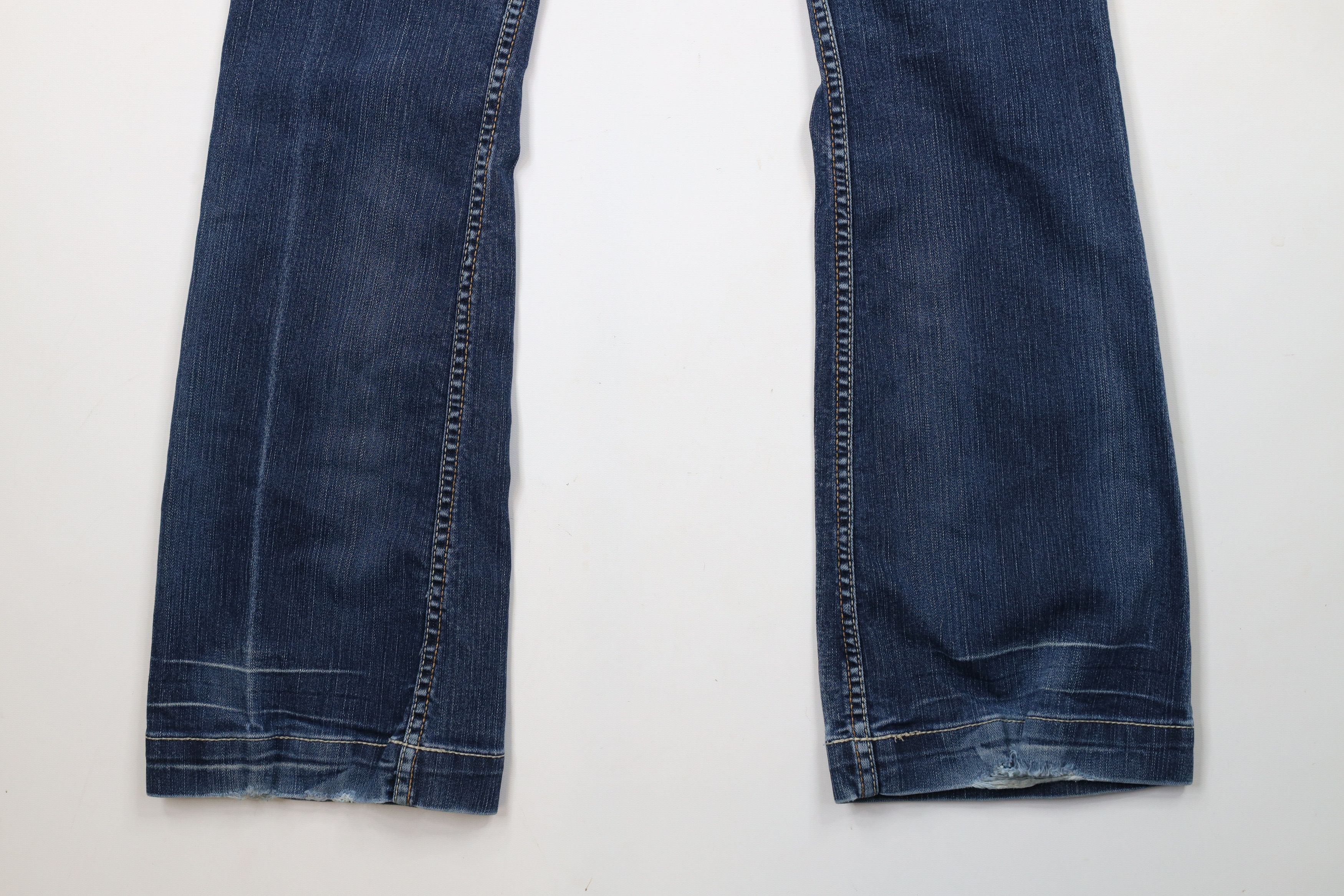 Vintage Buckle BKE Thick Stitch Starlite Stretch Flared Jeans Blue Size 28" / US 6 / IT 42 - 13 Thumbnail