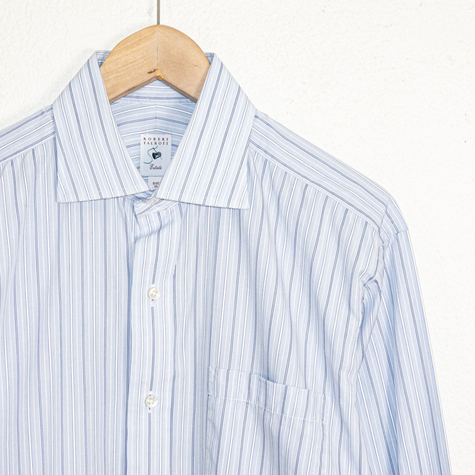 Robert Talbott Robert Talbott Estate collection Dress Shirt Blue stripe Size US M / EU 48-50 / 2 - 3 Thumbnail