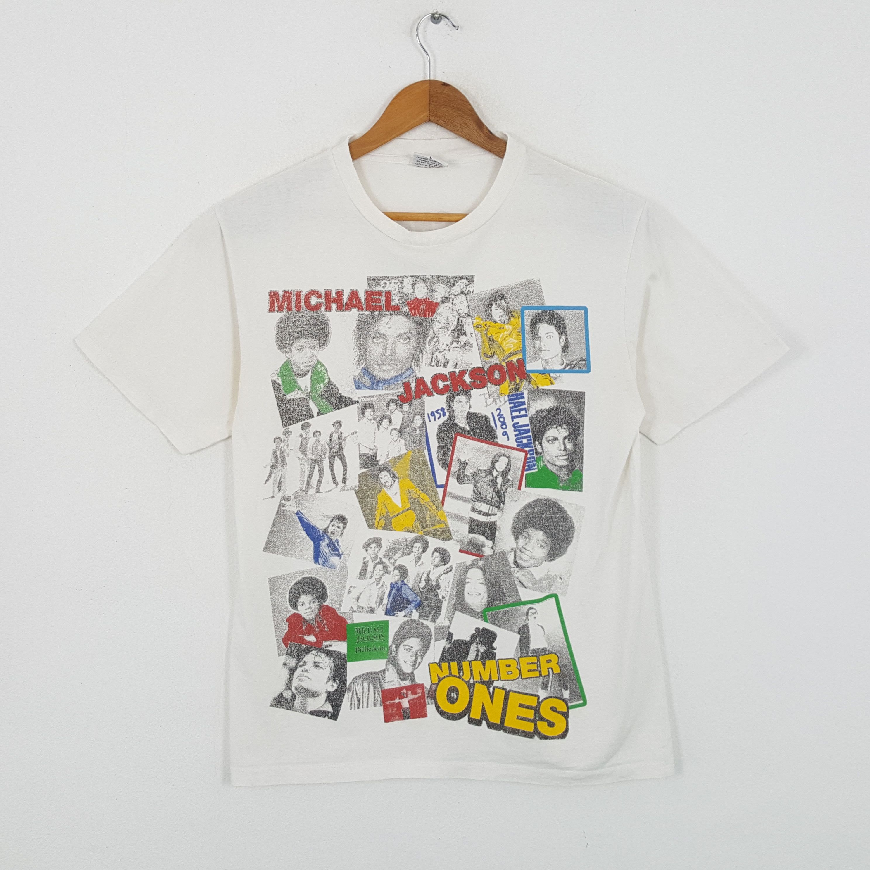 Band Tees × Michael Jackson × Vintage Vintage MICHAEL JACKSON American Pop Dance Singer T-Shirts Size US L / EU 52-54 / 3 - 1 Thumbnail