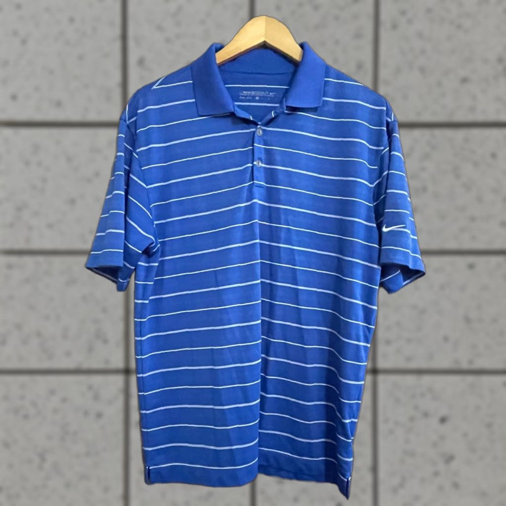 Nike Nike Golf Mens Polo Shirt Medium Short Sleeve Blue Dri-Fit Casual Rugby Size US M / EU 48-50 / 2 - 1 Thumbnail