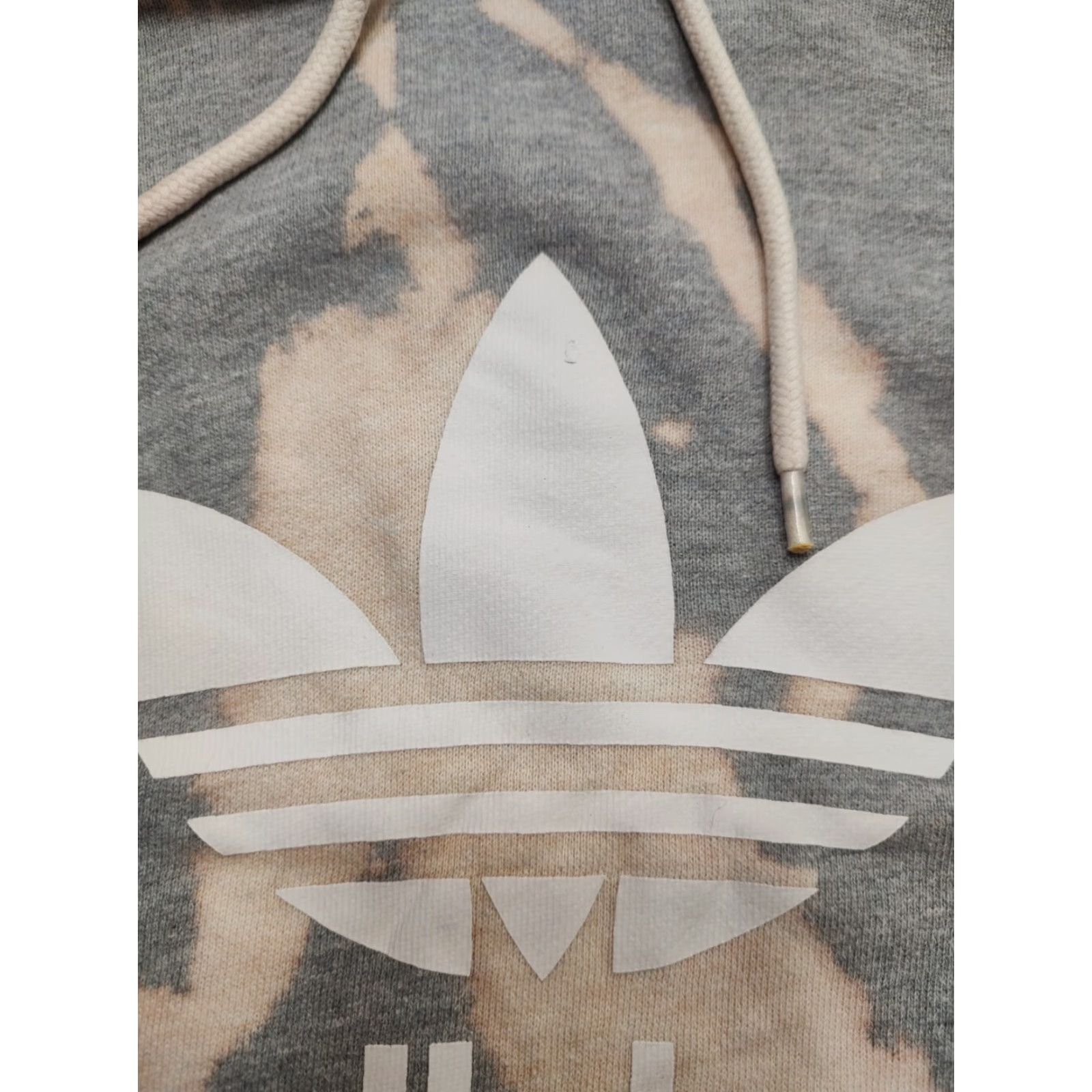 Adidas Adidas Hoodie Mens M Tie Dye Acid Wash Gray Sweatshirt Logo Embroidered Pullover Size US M / EU 48-50 / 2 - 4 Thumbnail