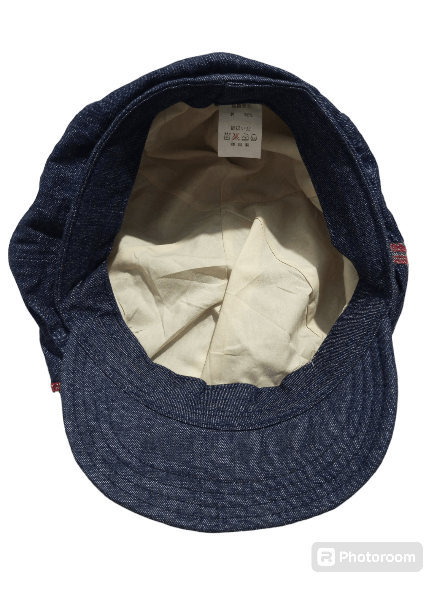 Japanese Brand Vintage dirty oil jeans newboys denim hats Size ONE SIZE - 7 Thumbnail