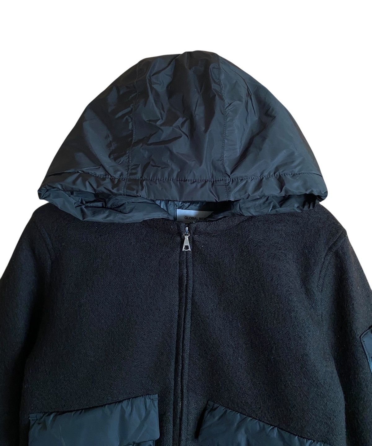 Global Work Vintage Japanese Brand Global Work Nylon Wool Jacket 2000s Size US L / EU 52-54 / 3 - 5 Thumbnail