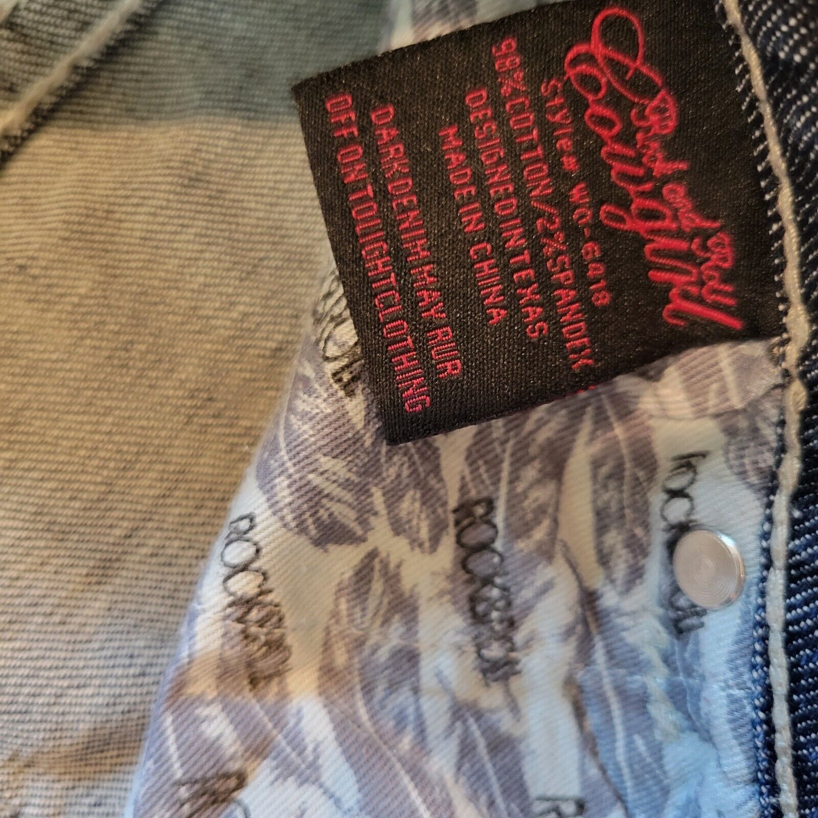 Vintage Rock & Roll Jeans Womens 26 x 34 Original Low Rise Size 26" / US 2 / IT 38 - 15 Thumbnail