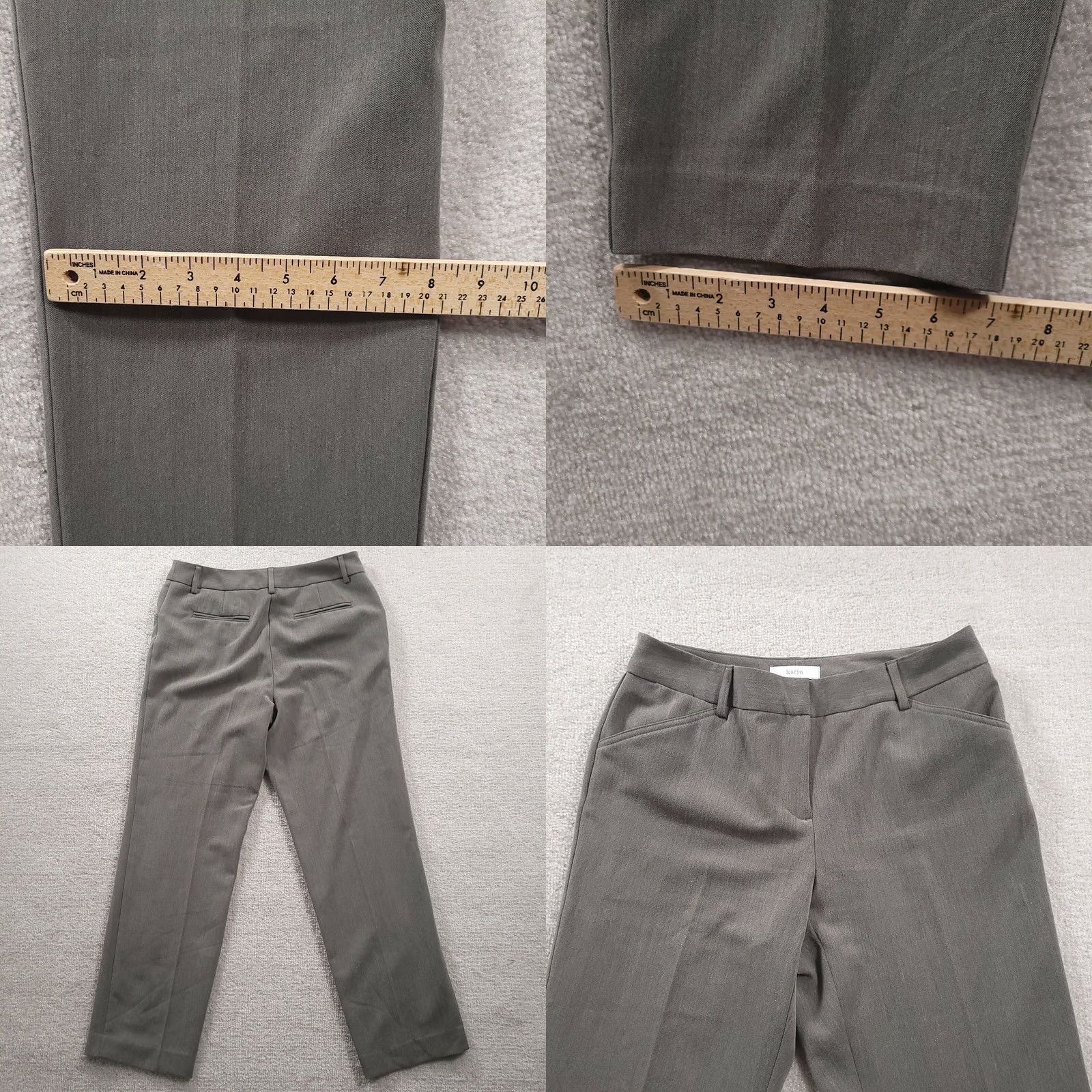 Vintage JH Collectibles Pants Gray Dress Size 6P Tapered Leg Size 28" / US 6 / IT 42 - 8 Thumbnail