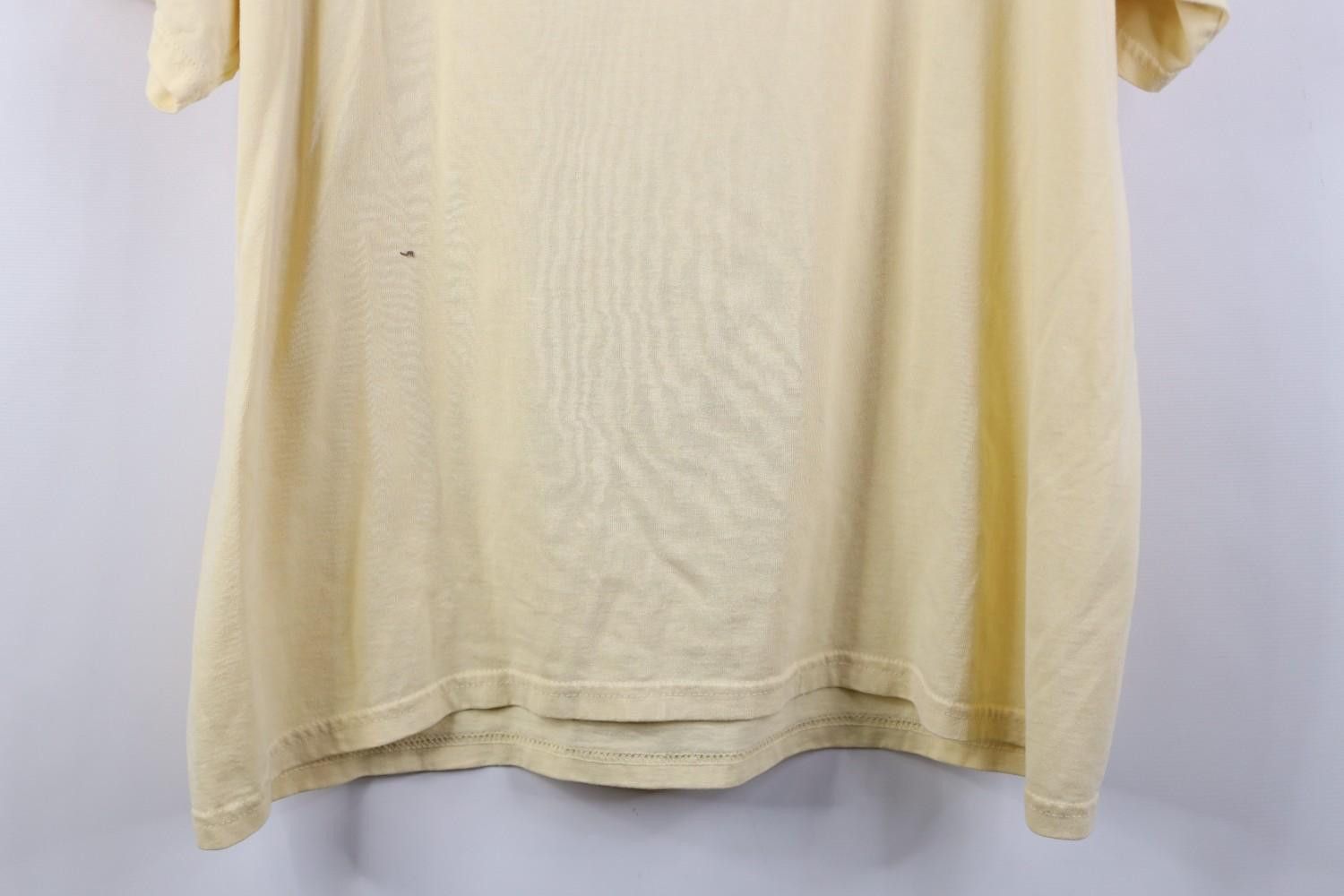 Vintage Vintage 90s Streetwear Babydoll Butterfly Art T-Shirt Yellow Size XL / US 12-14 / IT 48-50 - 13 Thumbnail