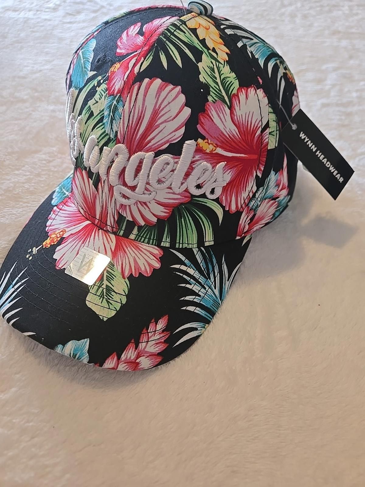 Winners Circle Los Angeles Tropical Floral Wynn Headwear Hat Cap New Size ONE SIZE - 2 Thumbnail
