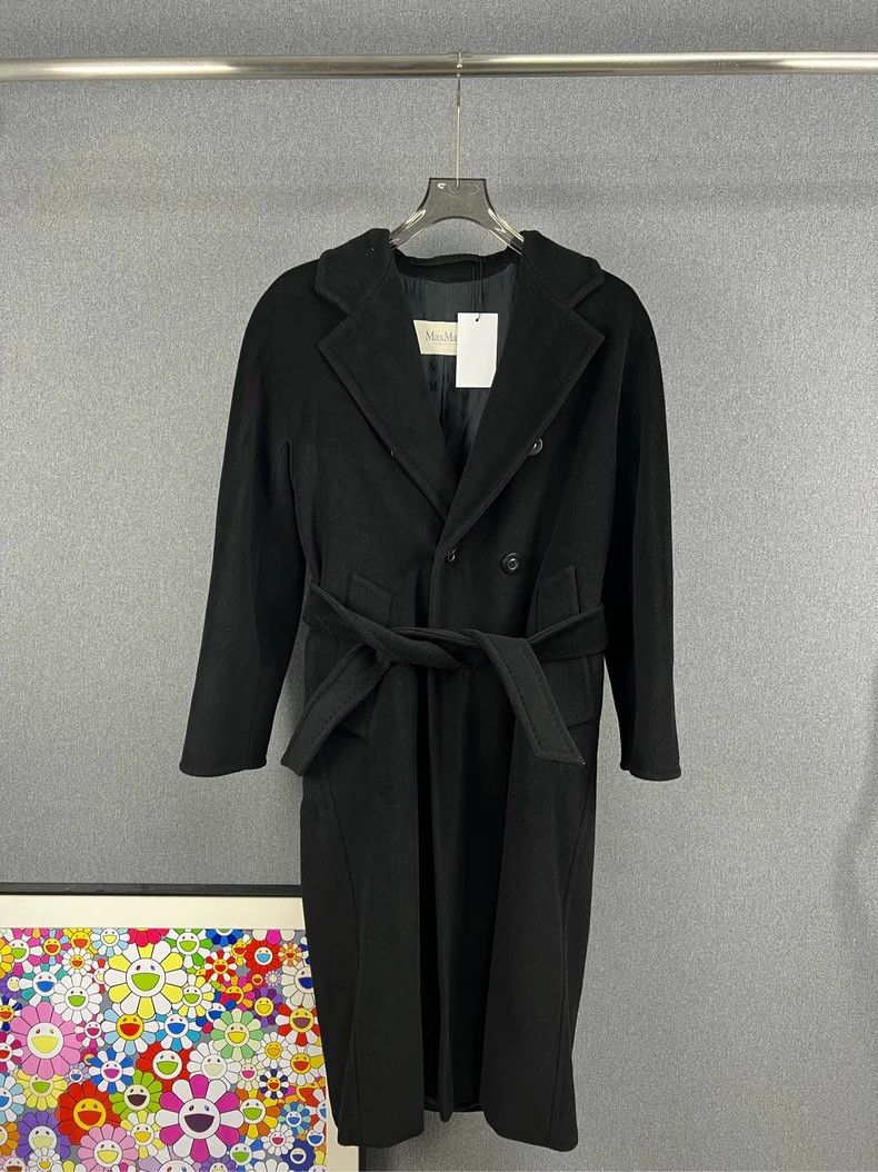 MAXMARA 101801 Black Wool Coat
