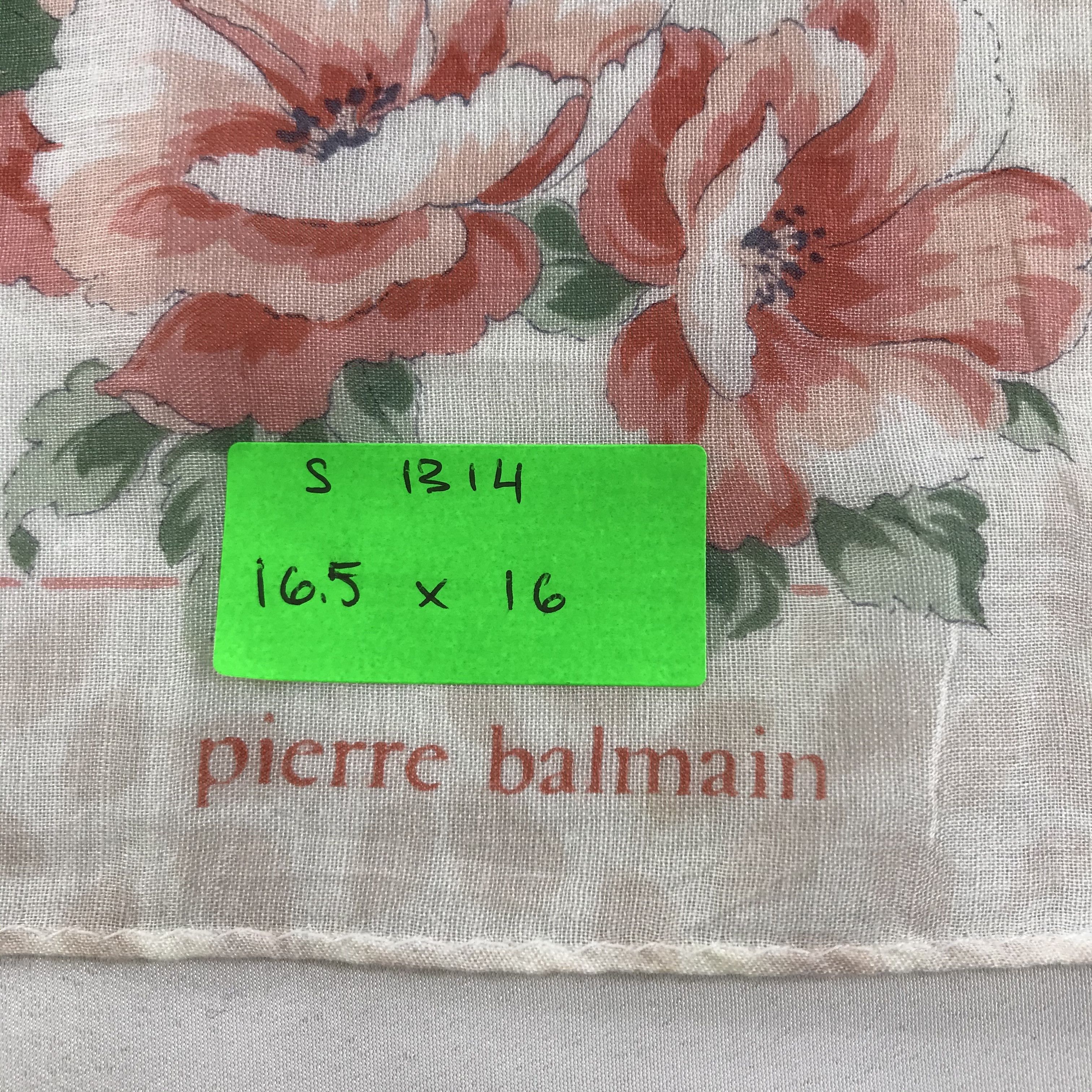 Pierre Balmain × Vintage Pierre Balmain Bandana / Handkerchief / Neckerchief - S1314 Size ONE SIZE - 5 Thumbnail