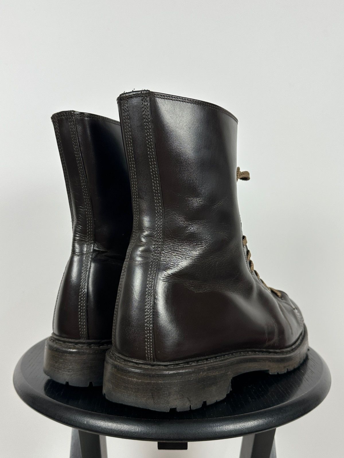 Vintage Vintage Italy Army Paratrooper Combat Brown Leather Boots Size US 9 / EU 42 - 5 Thumbnail