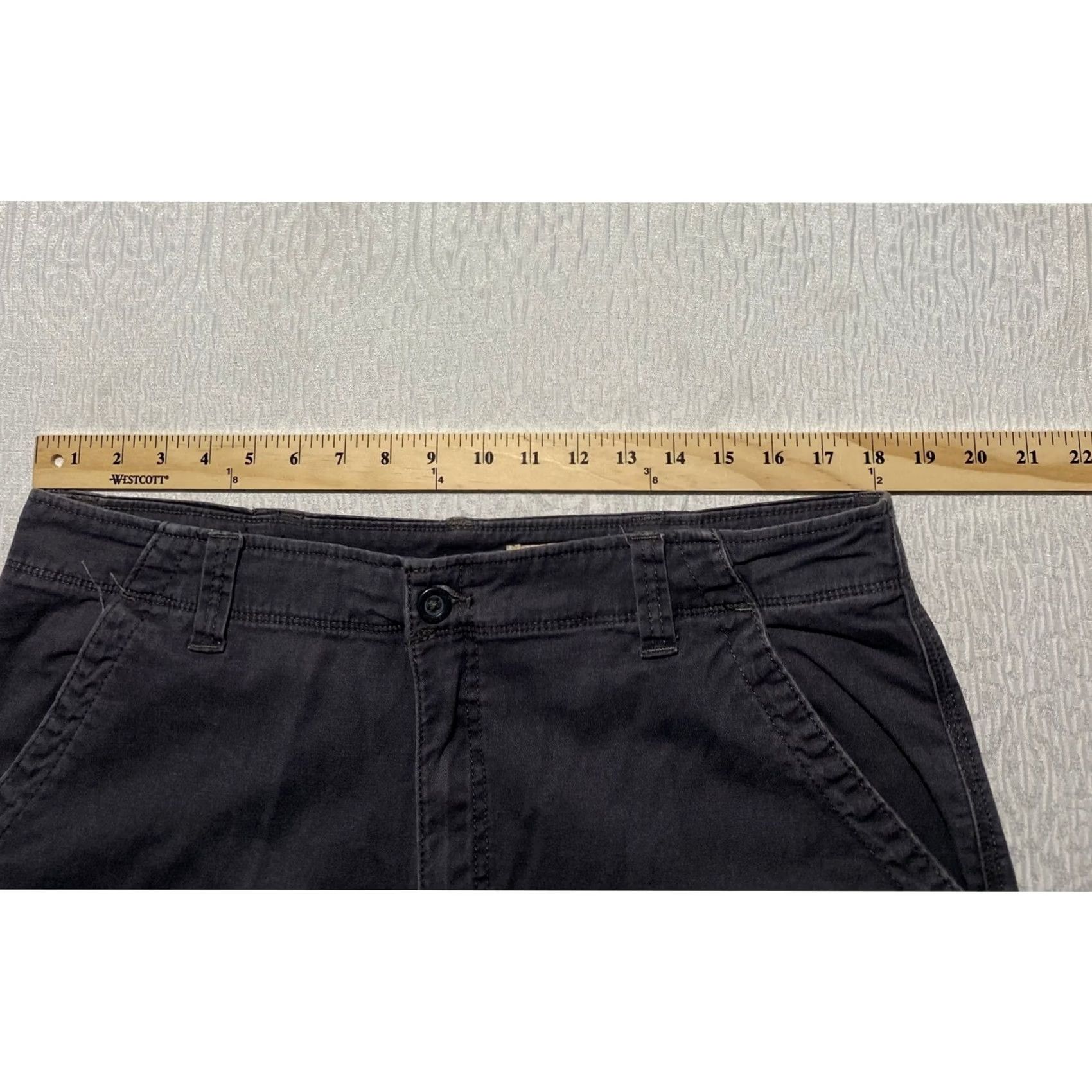 Wrangler Wrangler Cargo Pants Gray Dark 36x32 Relaxed Fit Denim Cotton Blend Stretch Workwear Casual Size US 36 / EU 52 - 3 Thumbnail
