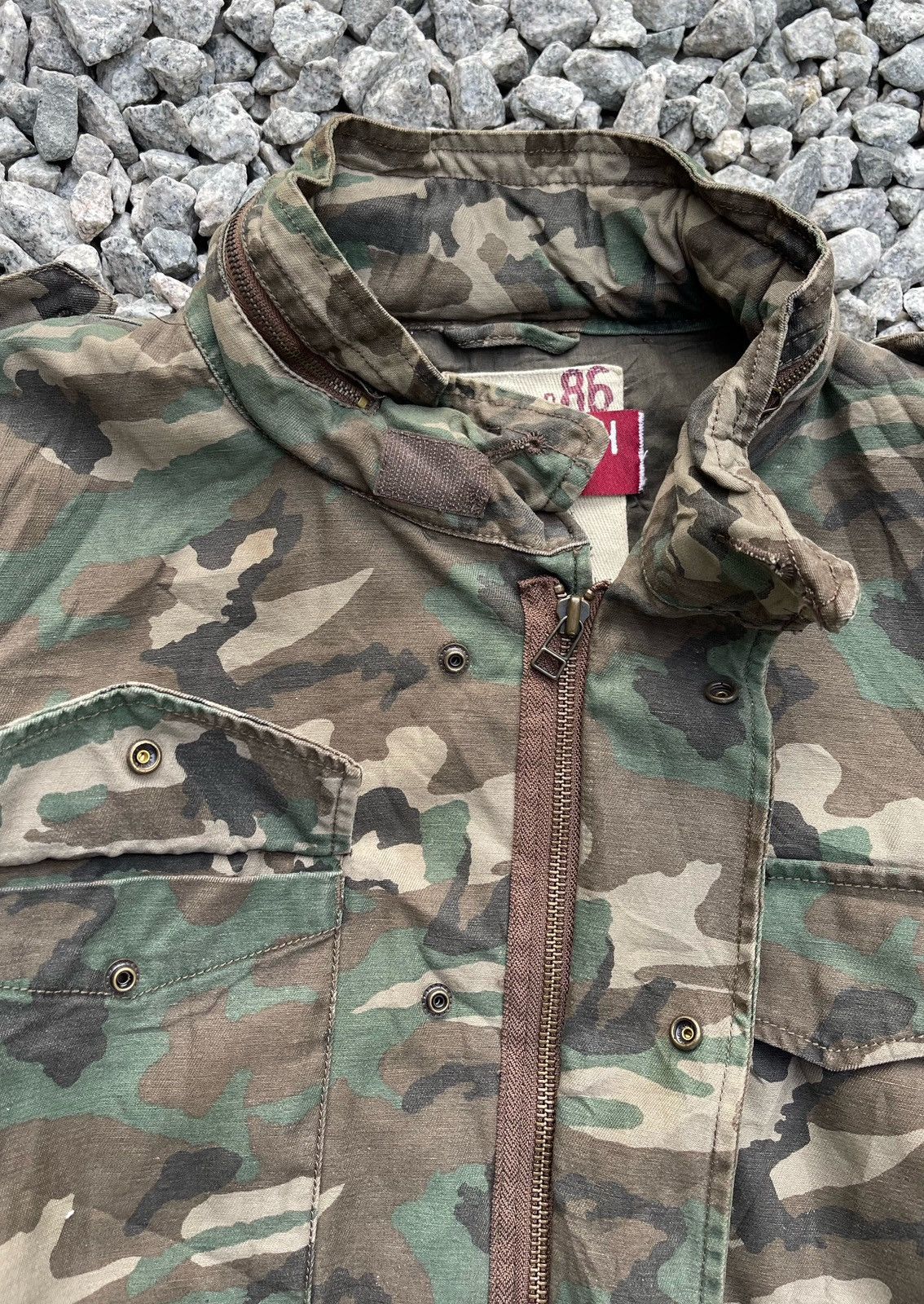 Japanese Brand × Vintage 🔥Vintage Real Crush Camo M-65 Woodland Field Jacket Size US M / EU 48-50 / 2 - 9 Thumbnail