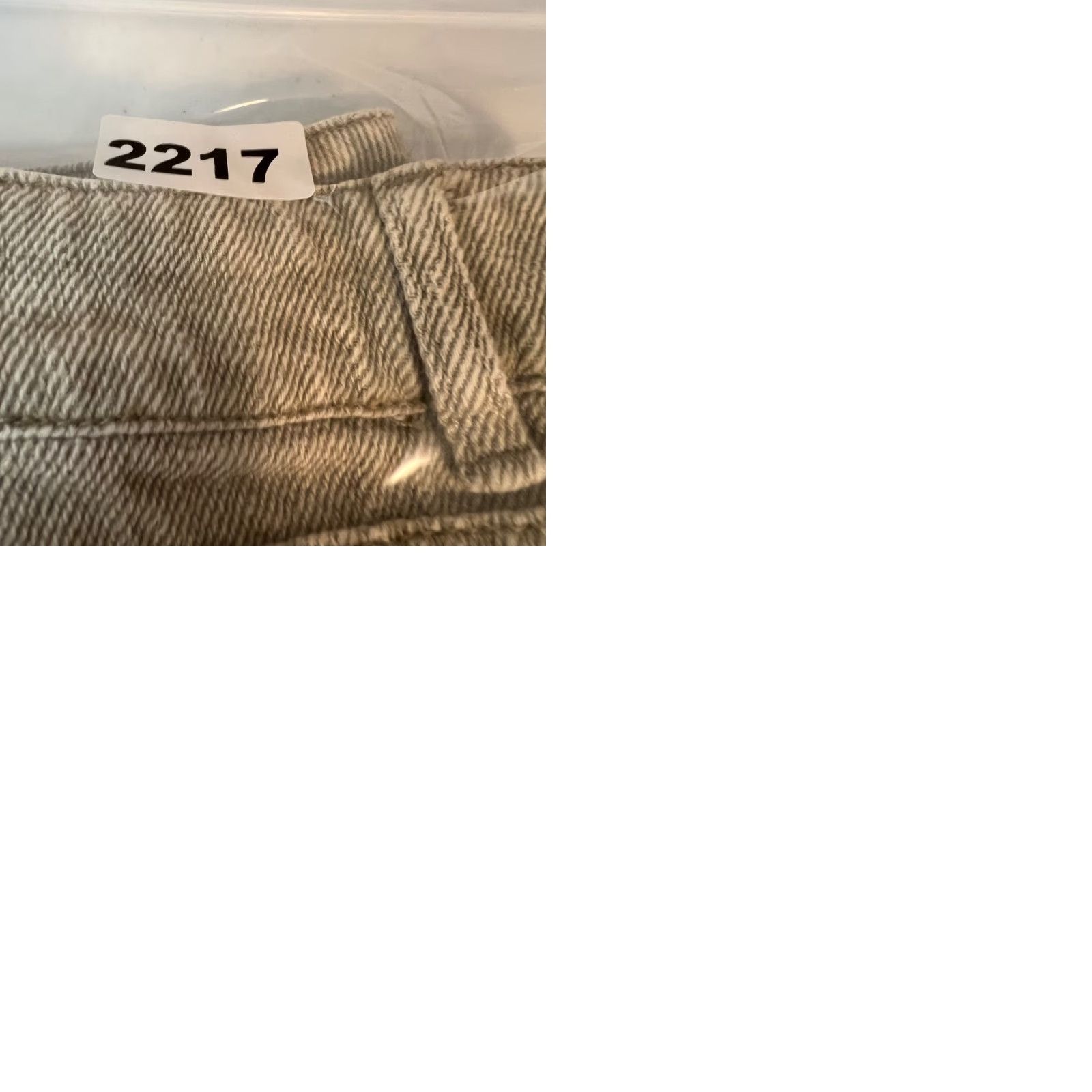 Denime VINTAGE Pazzo Womens Medium Wide-Leg Khaki Denim Jeans 100% Cotton Casual High-Rise Size 32" / US 10 / IT 46 - 9 Thumbnail