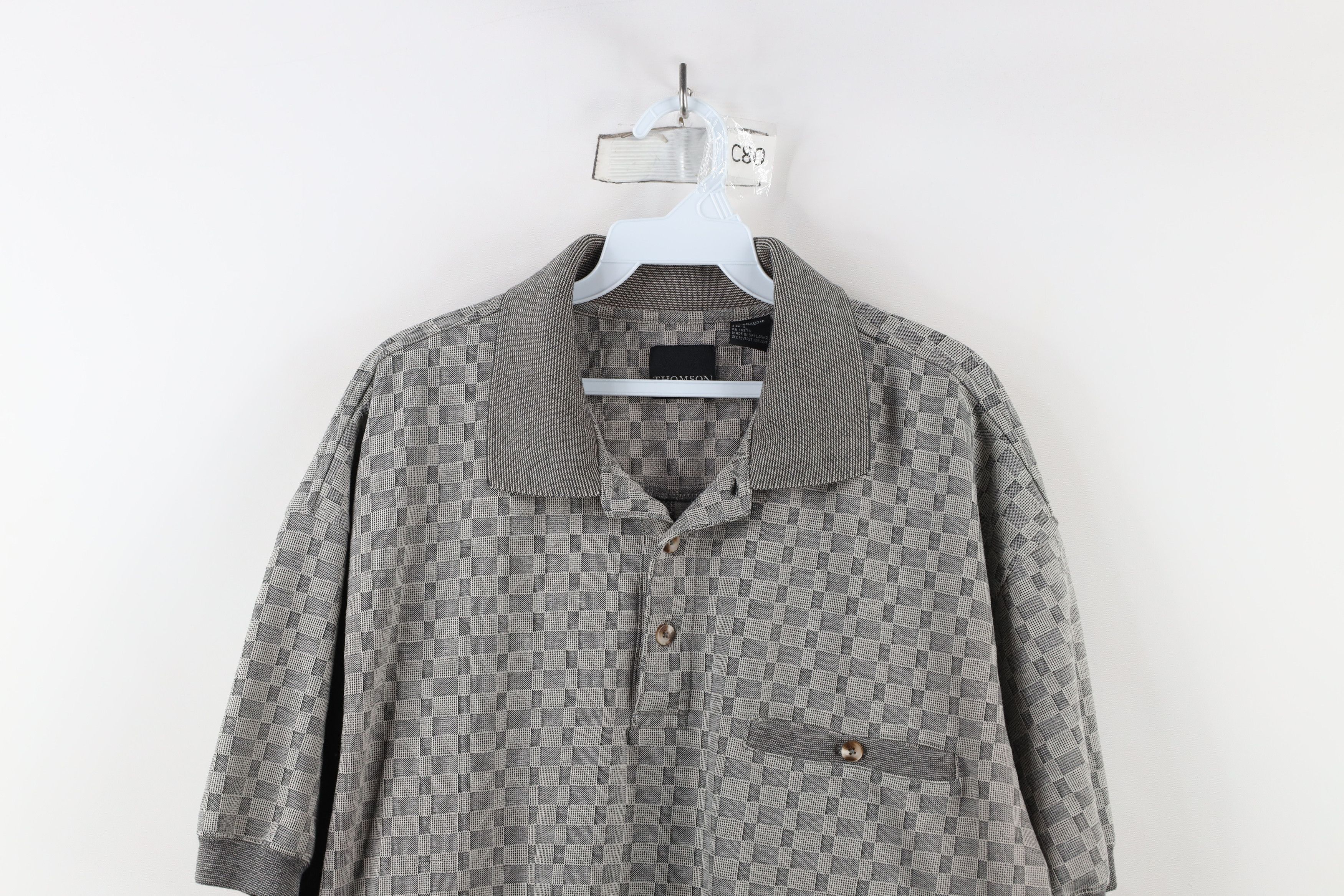 Vintage Vintage 90s Streetwear Checkered Pullover Polo Shirt Mob Size US L / EU 52-54 / 3 - 2 Thumbnail