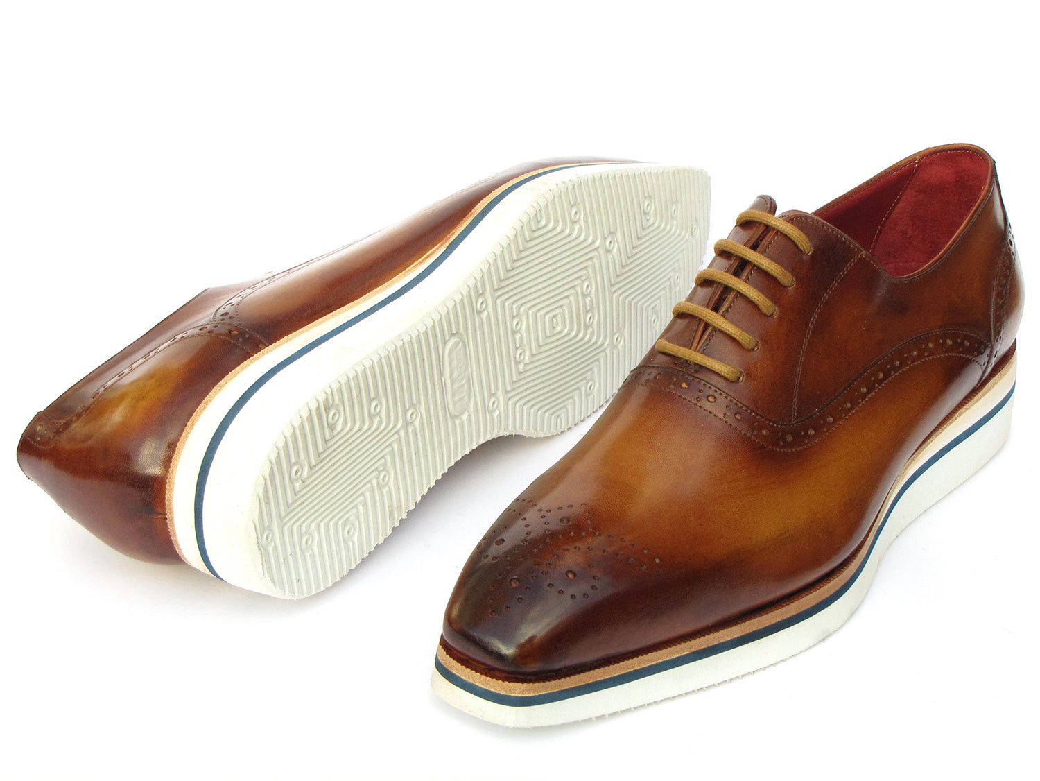 Handmade Handmade Smart Casual Men's Brown Oxford shoes. Size US 10 / EU 43 - 4 Thumbnail