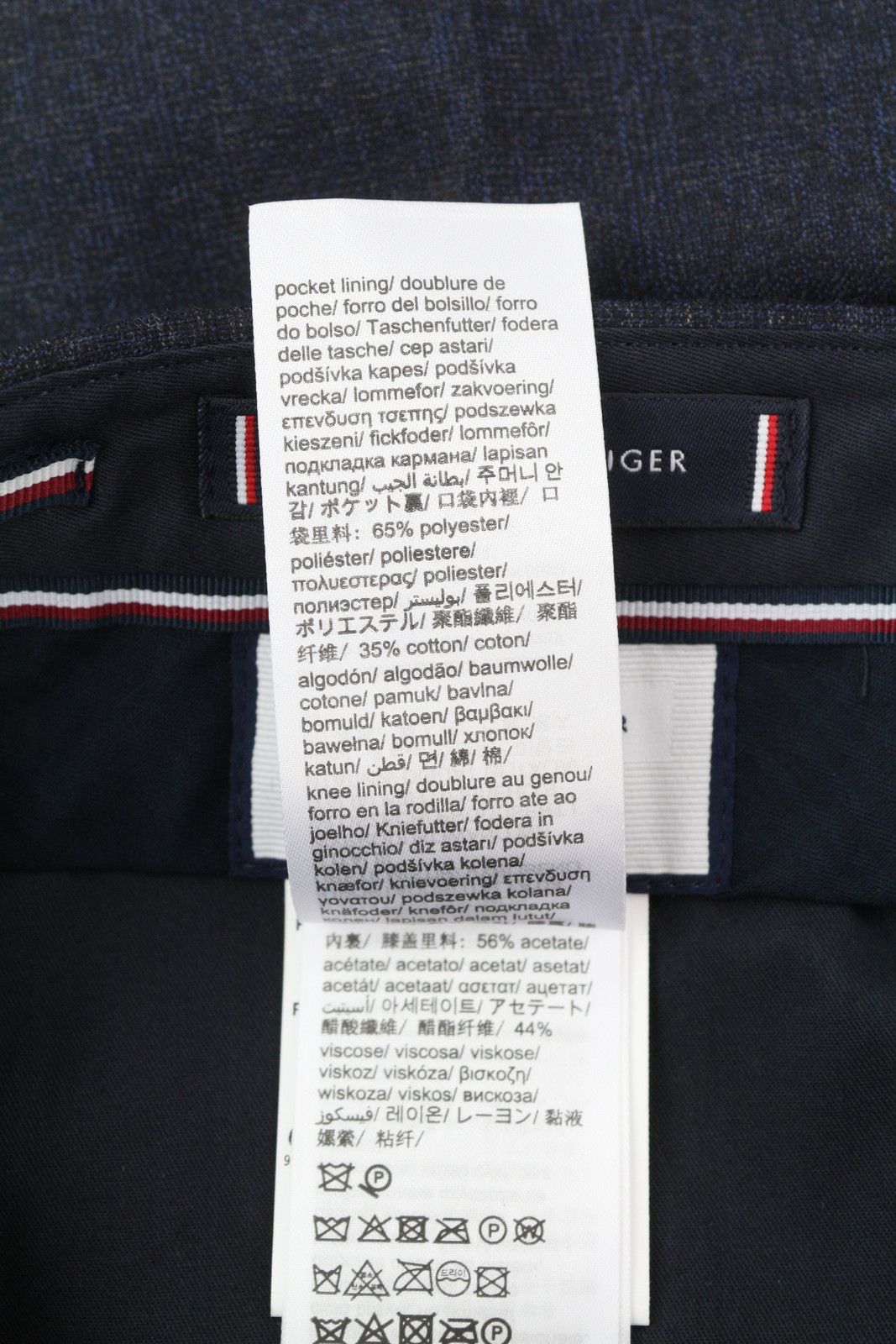 Tommy Hilfiger X LARDINI W31 Blue Wool Cashmere Trousers 84998 Size US 31 - 8 Thumbnail