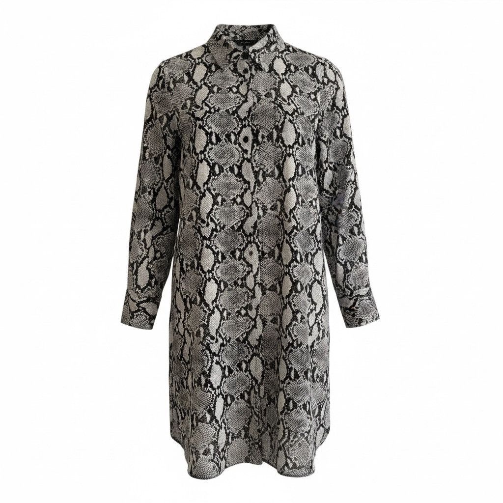 Club Monaco Club Monaco silk snake print mini dress Size S / US 4 / IT 40 - 2 Thumbnail