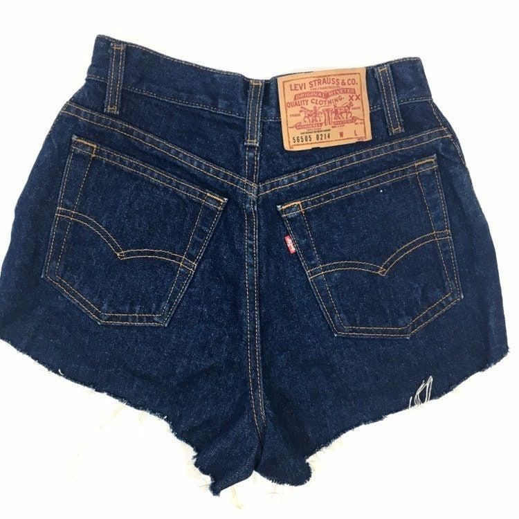 Levi's Vtg Levi's XX Made in USA Indigo Blue Jean Cut Off Shorts Size 28" / US 6 / IT 42 - 2 Thumbnail