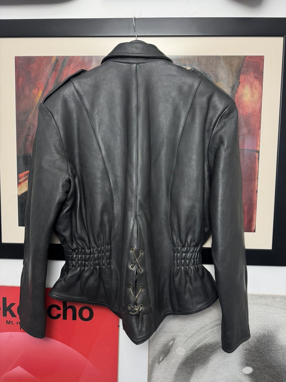 Genuine Leather Vintage Leather Jacket Ramones Biker Rare Punk Rock Rare Size US S / EU 44-46 / 1 - 3 Thumbnail
